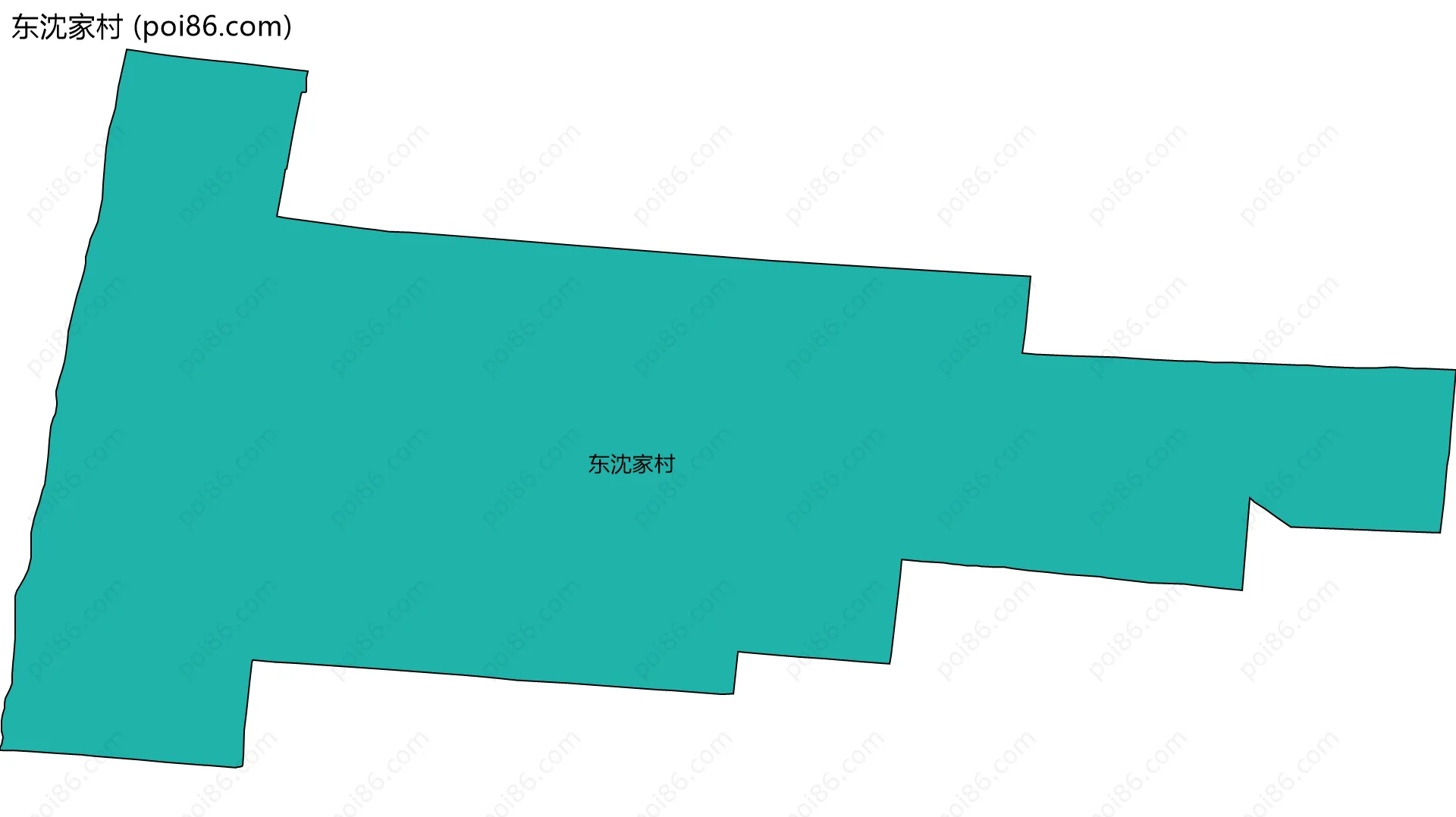 东沈家村边界地图