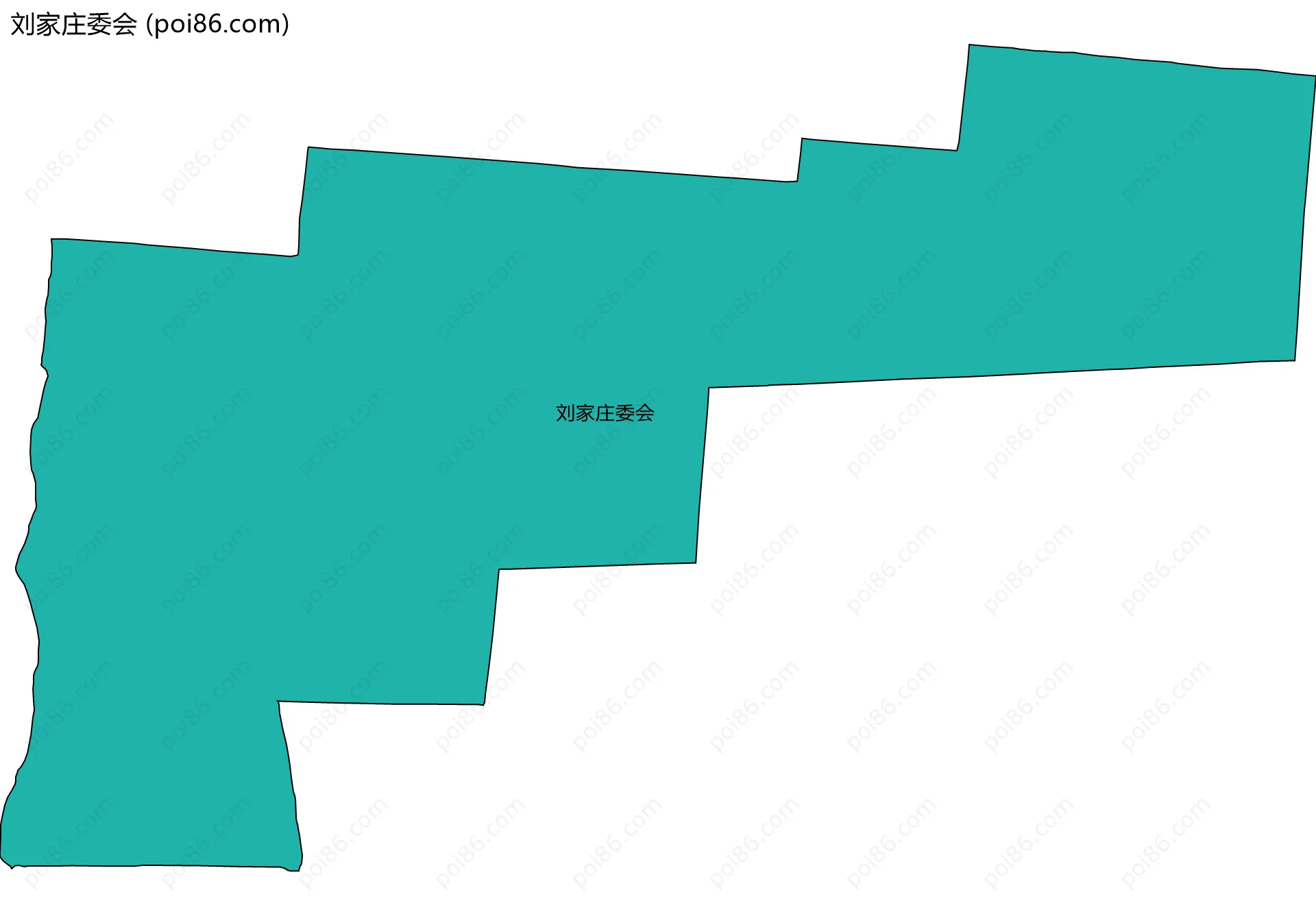 刘家庄委会边界地图