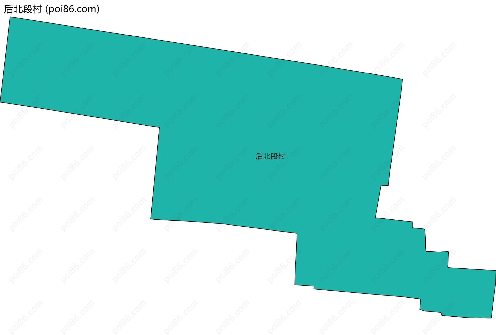 后北段村边界地图