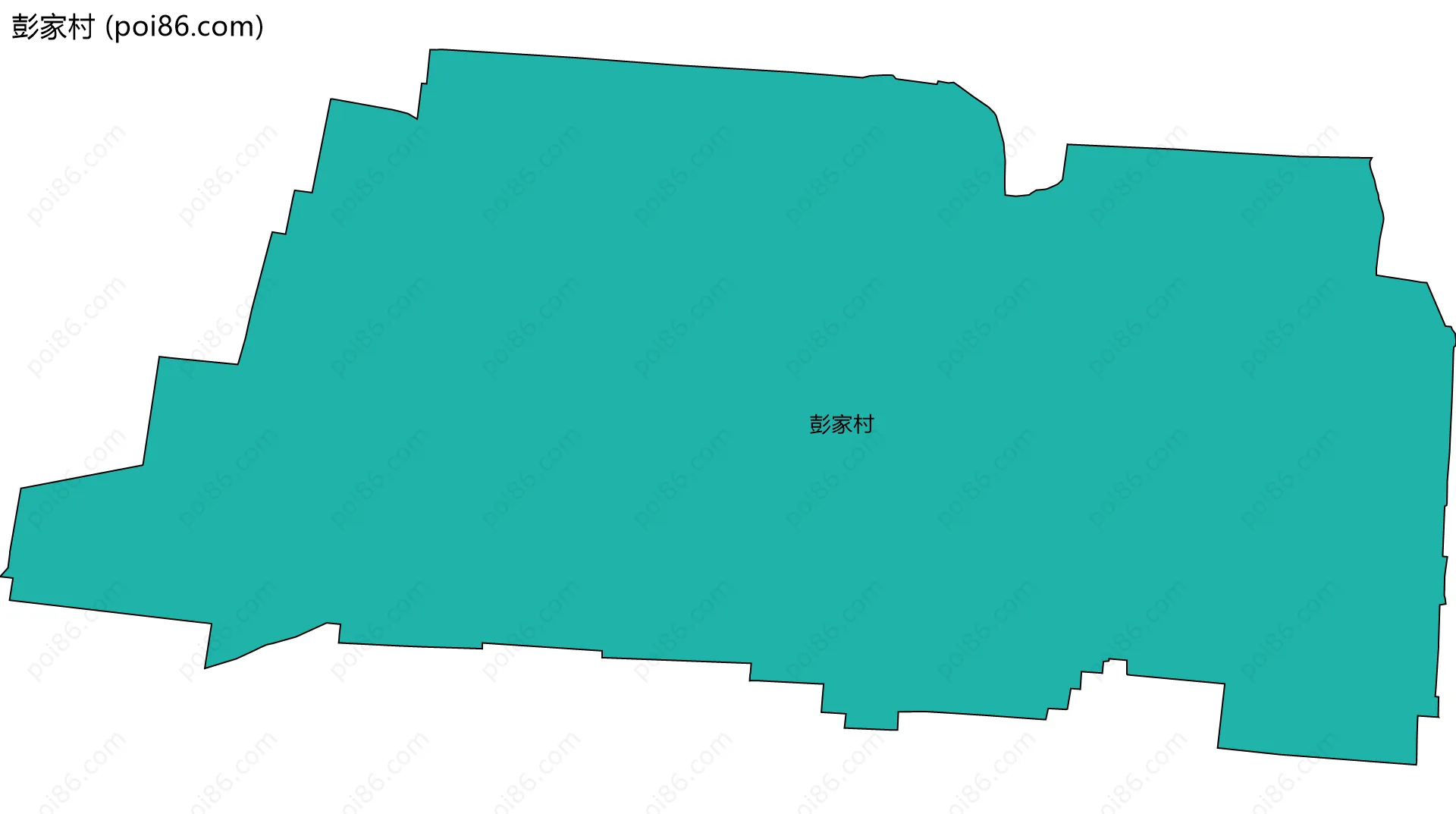 彭家村边界地图