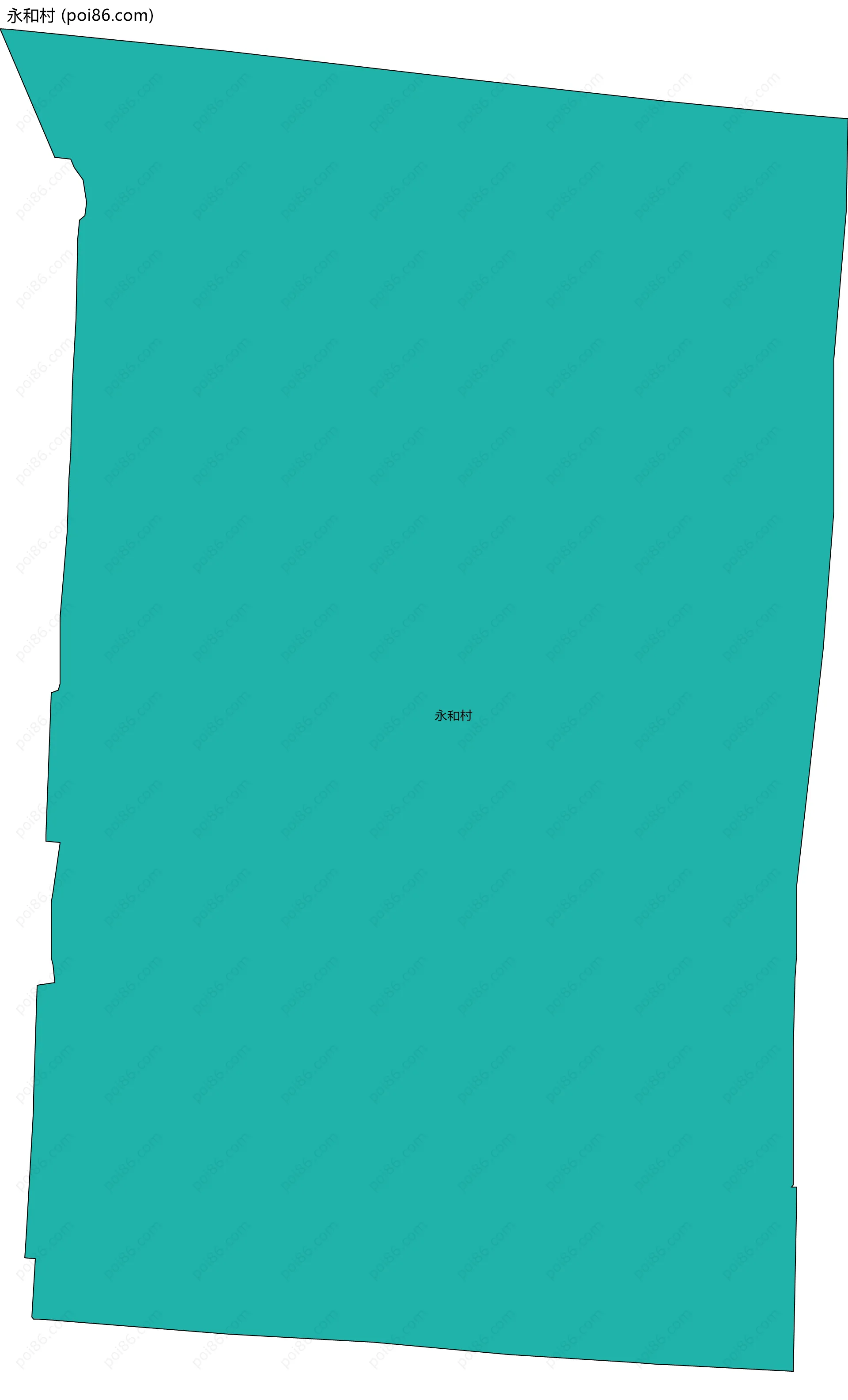 永和村边界地图