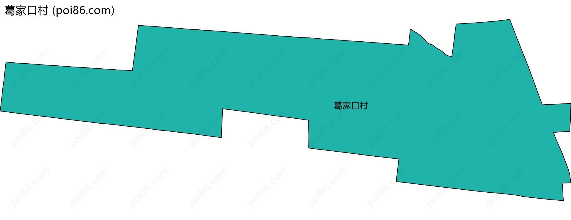 葛家口村边界地图