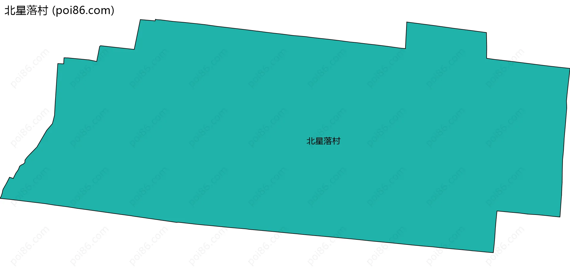 北星落村边界地图