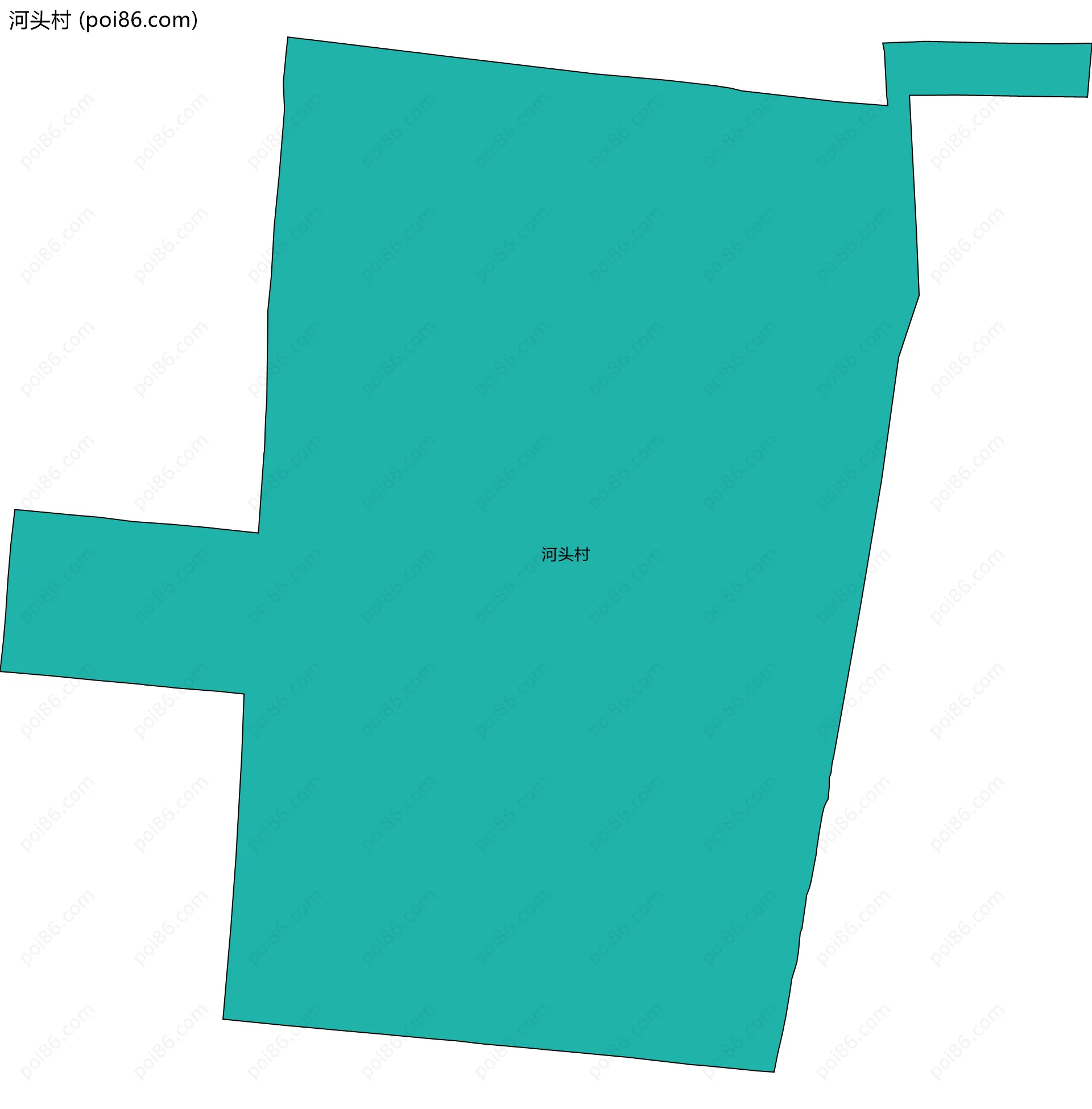 河头村边界地图