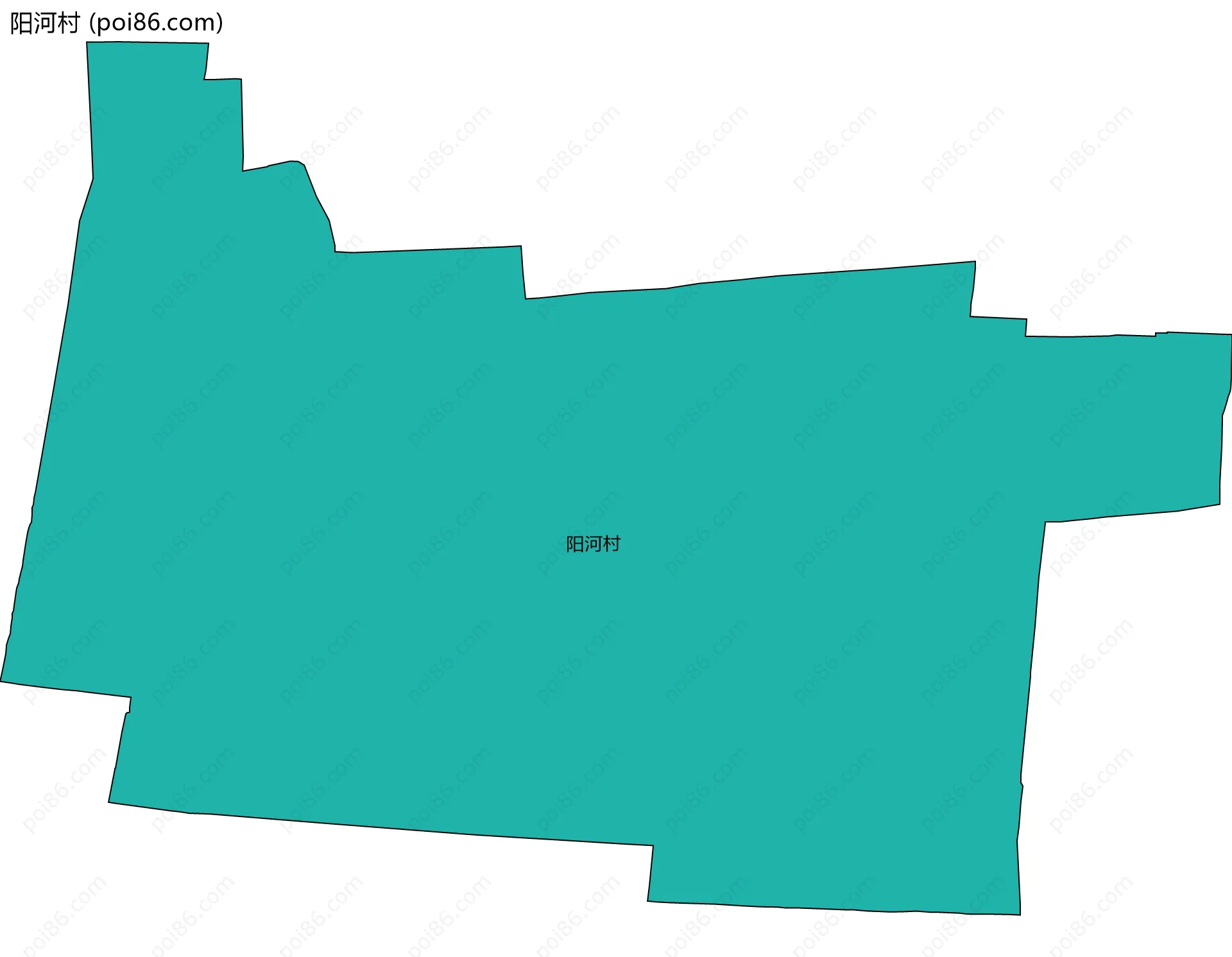 阳河村边界地图