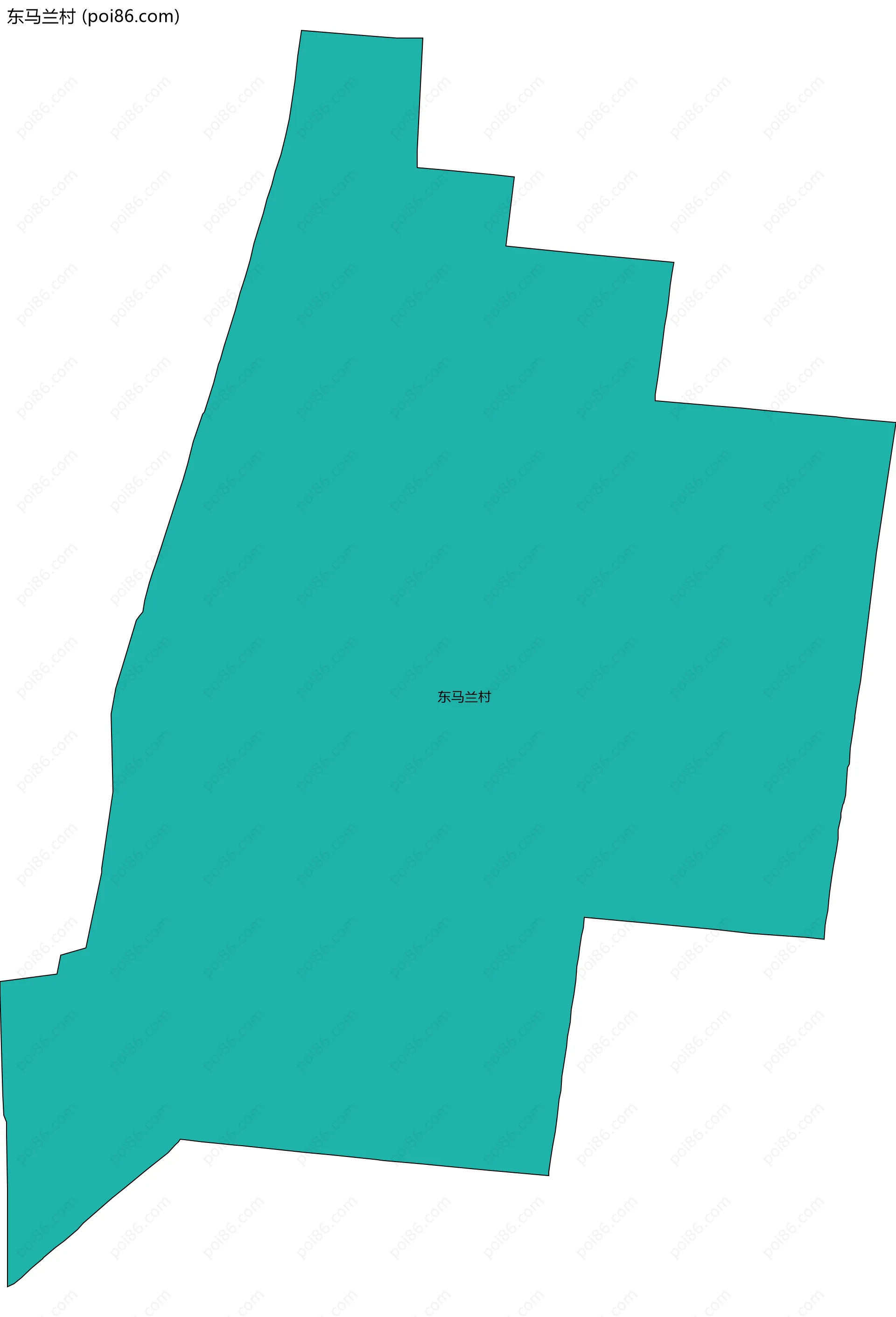 东马兰村边界地图