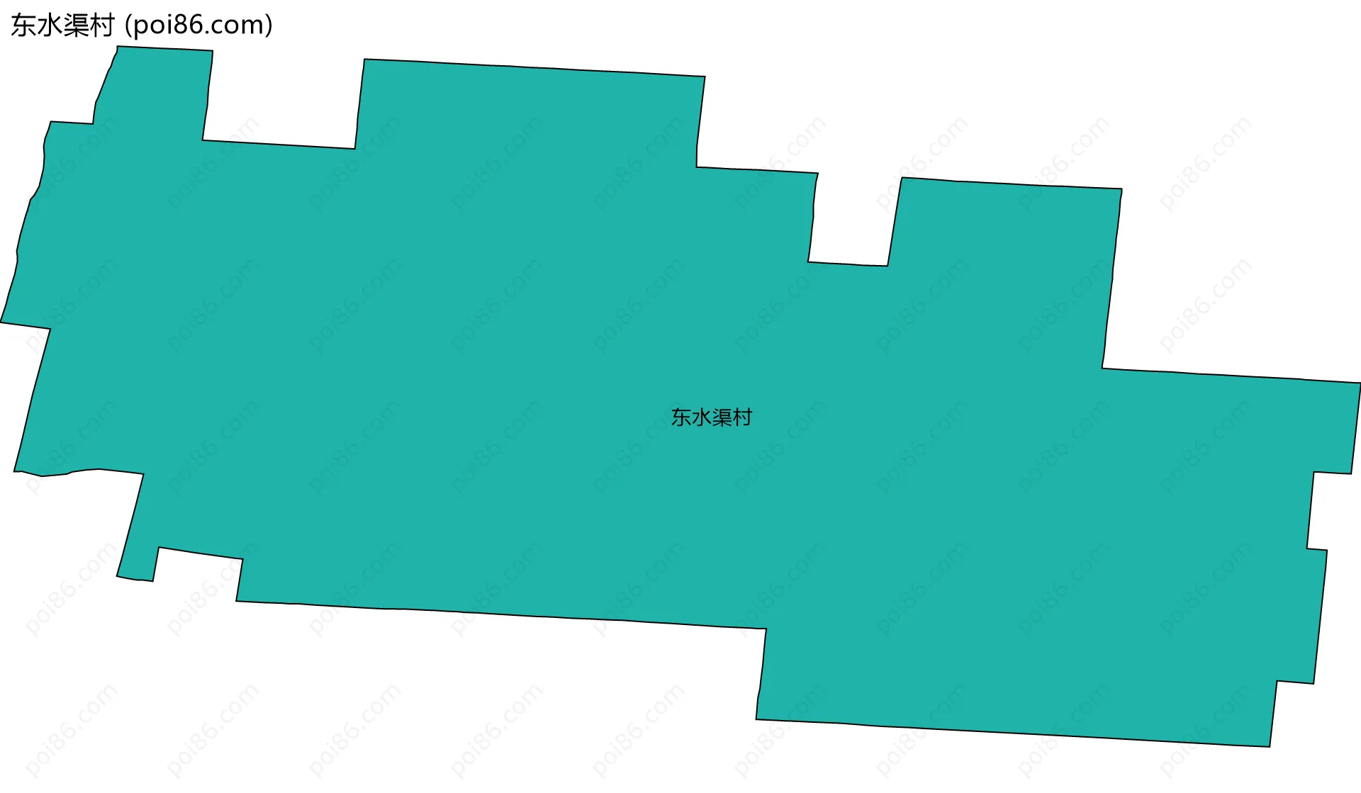 东水渠村边界地图