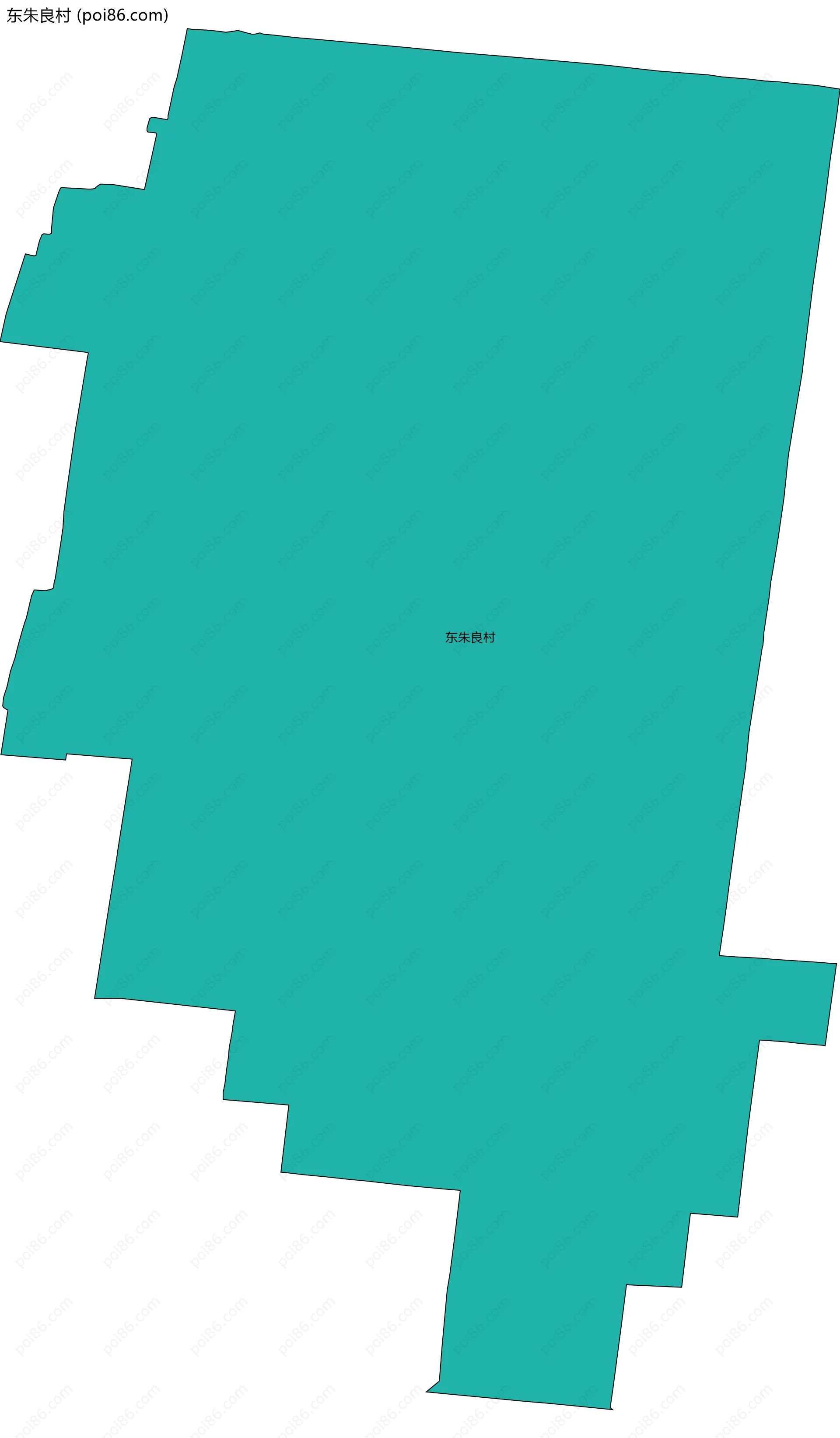 东朱良村边界地图