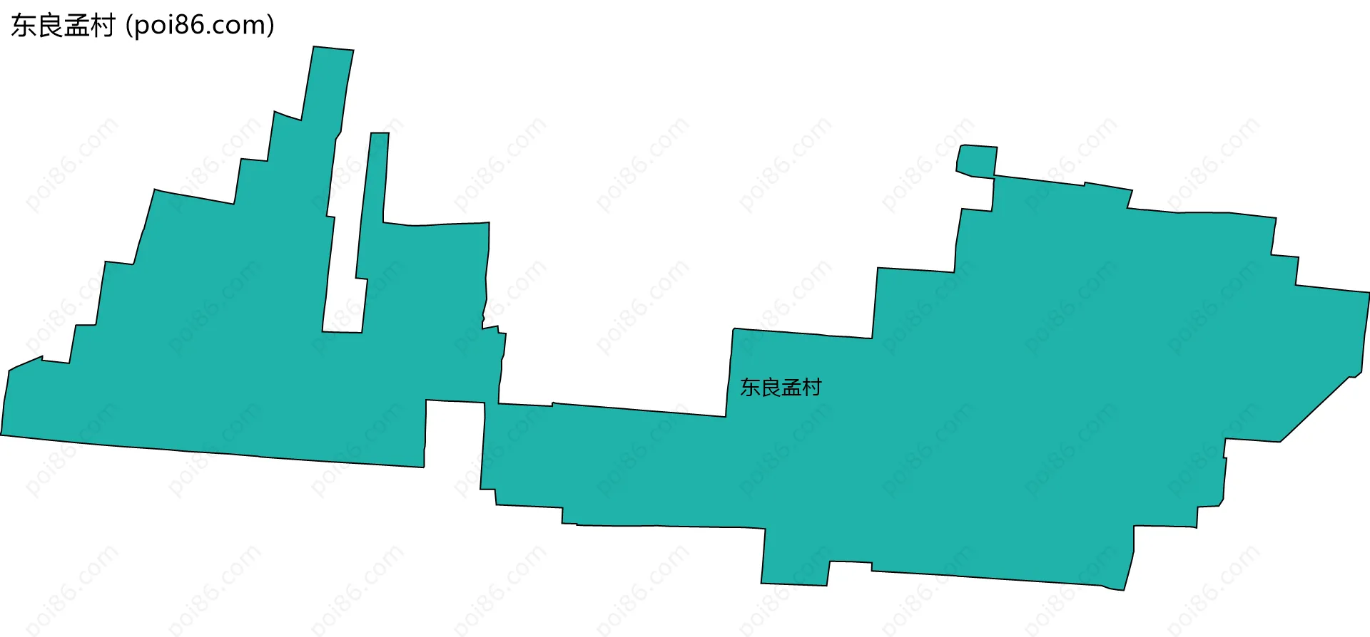 东良孟村边界地图