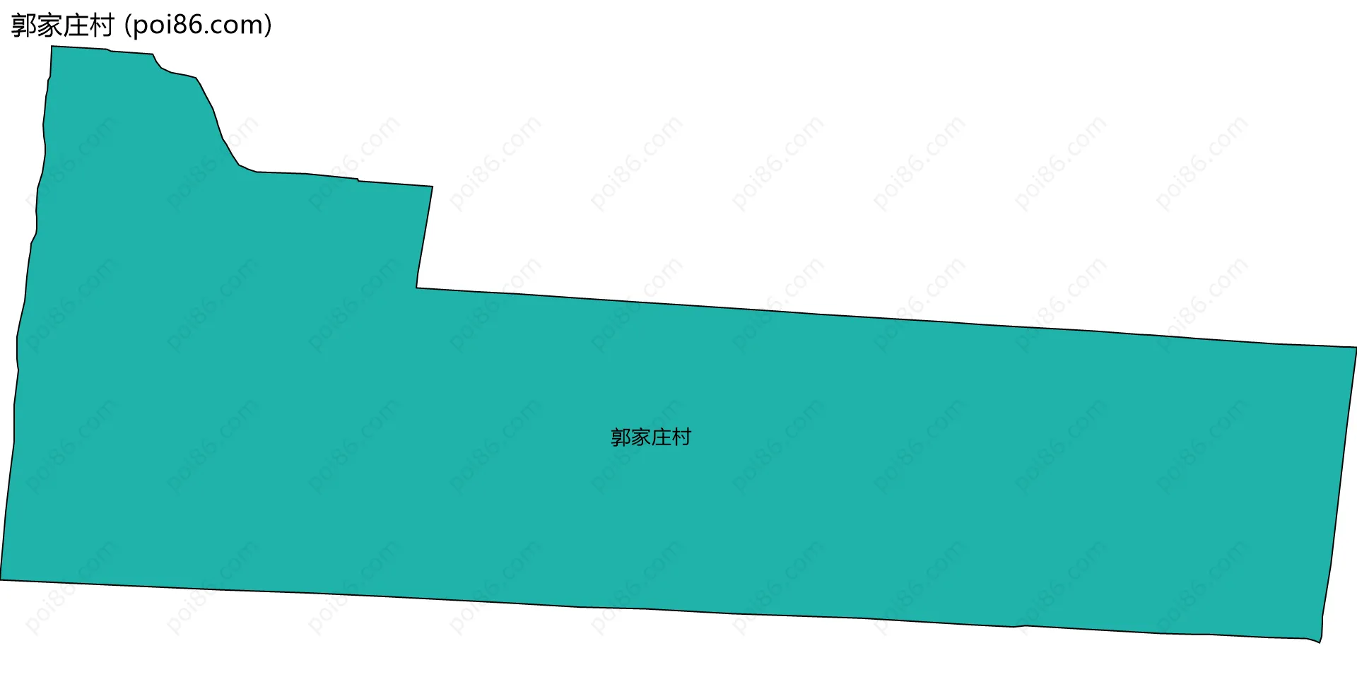 郭家庄村边界地图