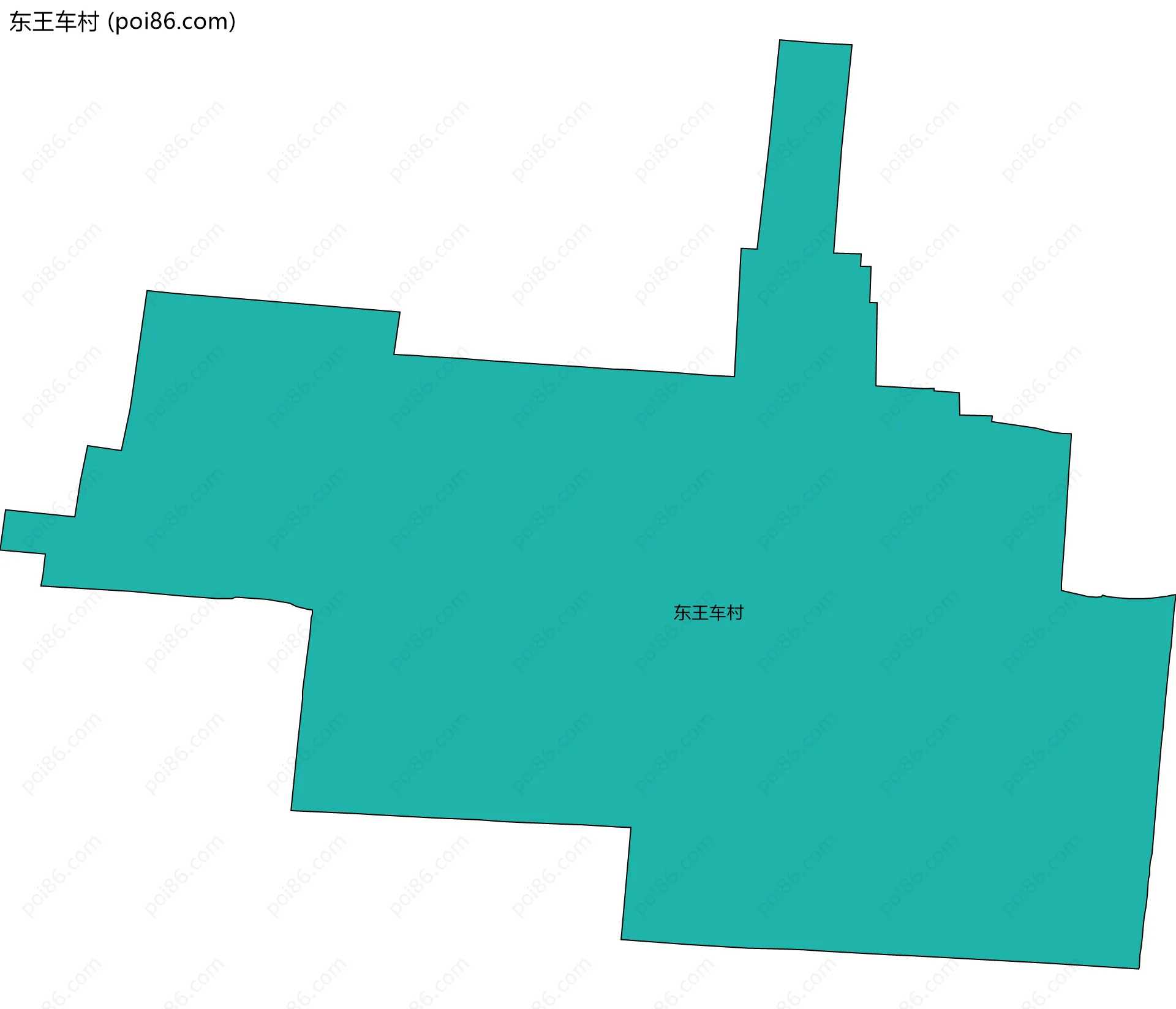 东王车村边界地图