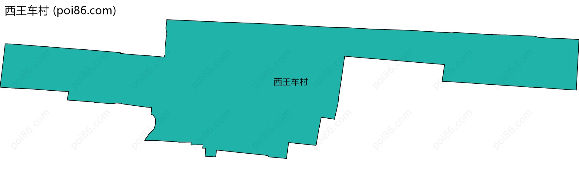 西王车村边界地图