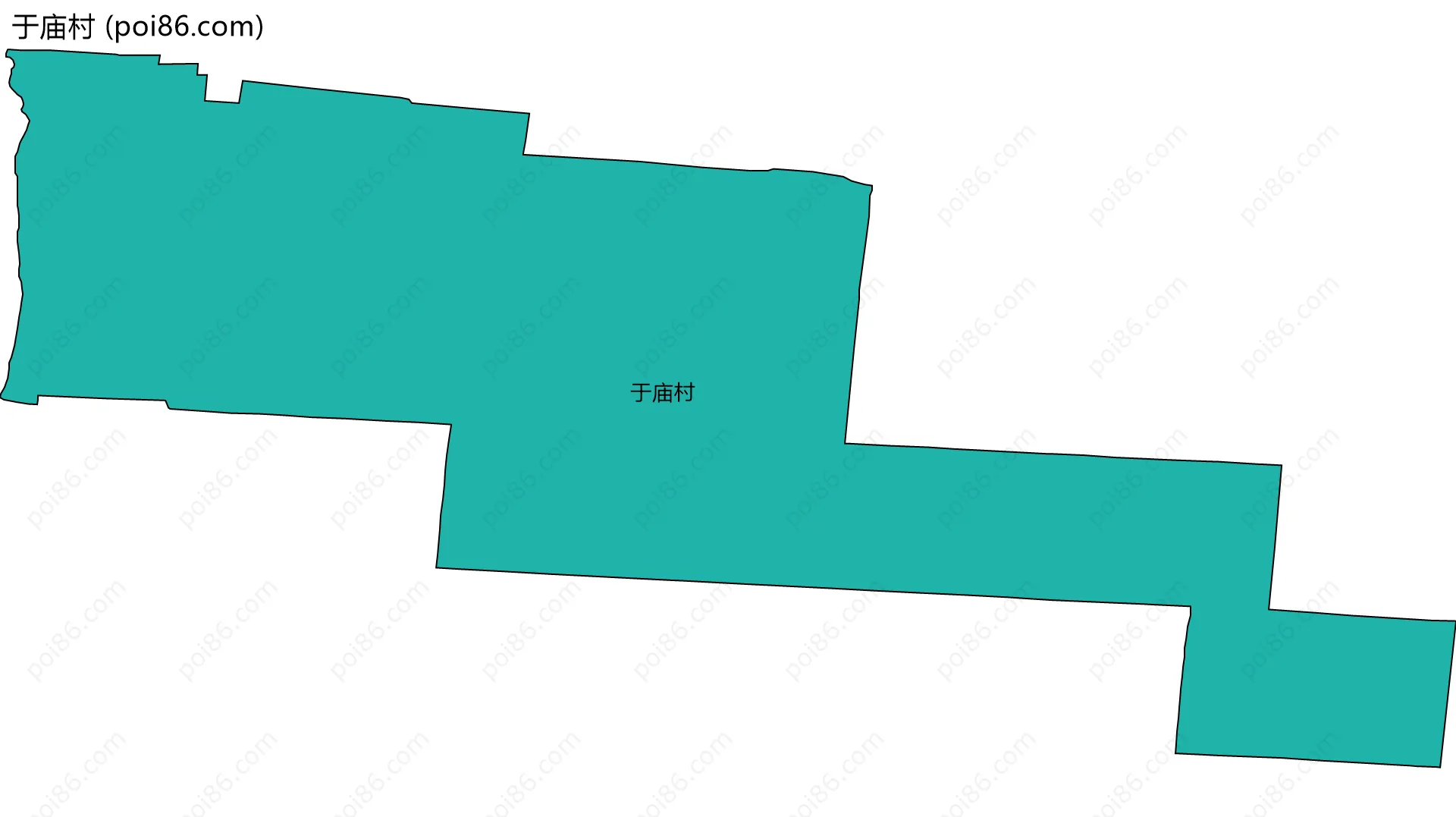 于庙村边界地图