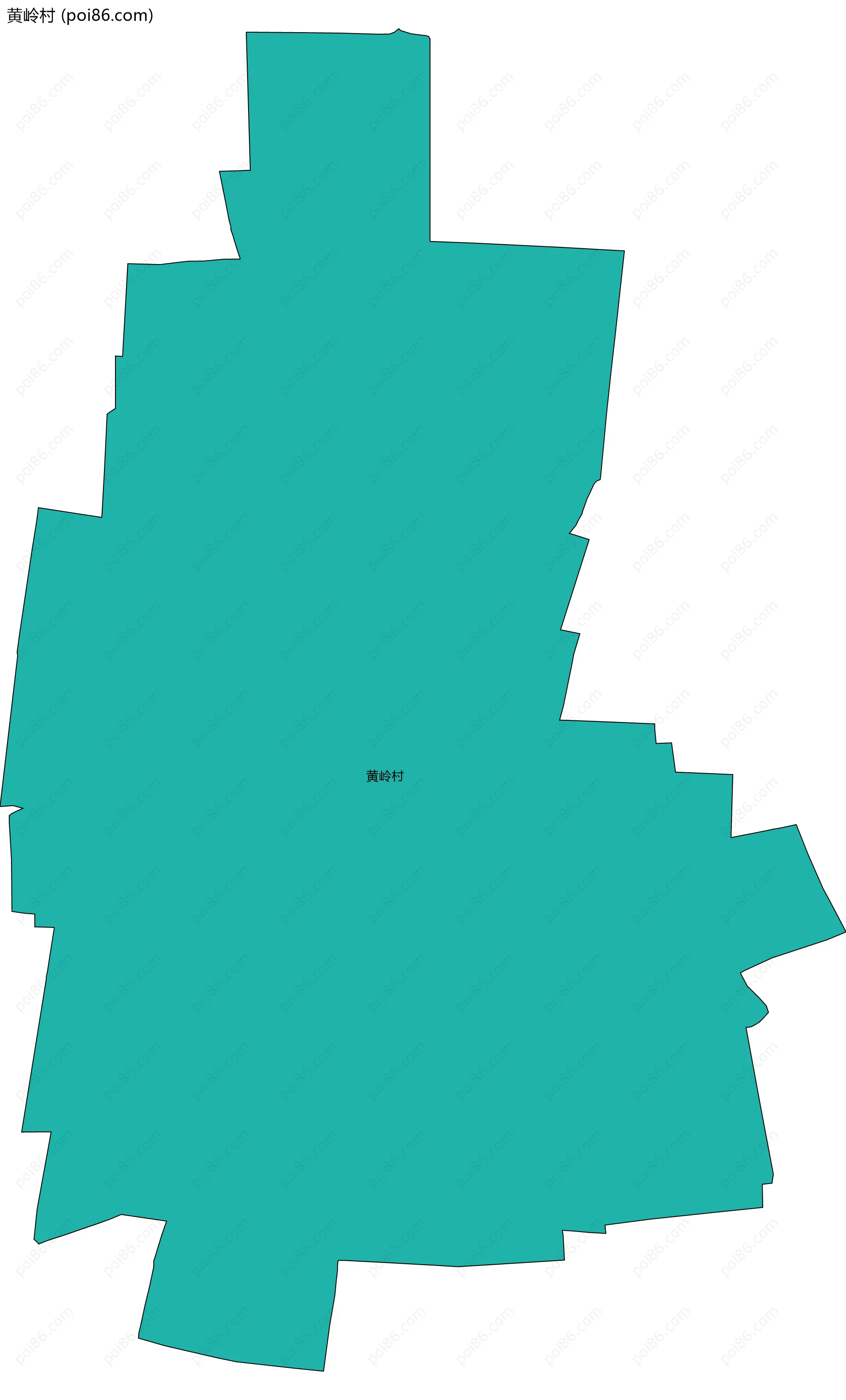 黄岭村边界地图