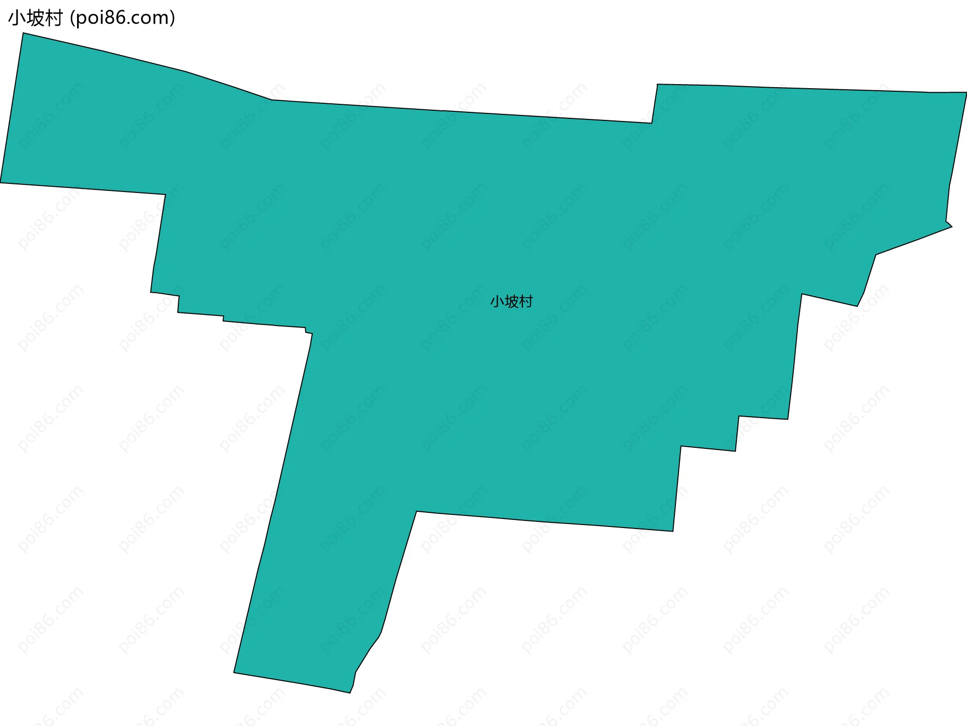 小坡村边界地图