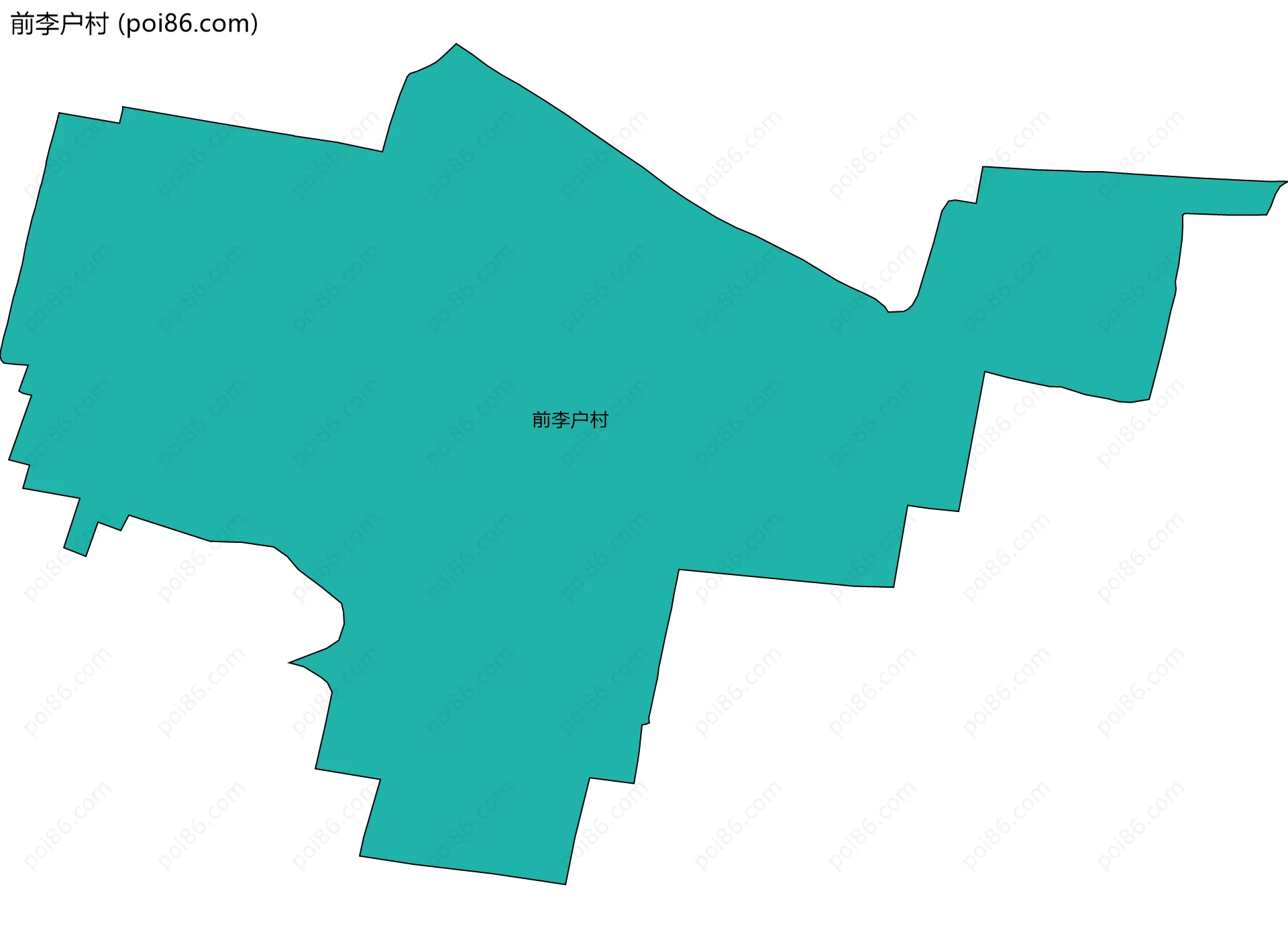 前李户村边界地图