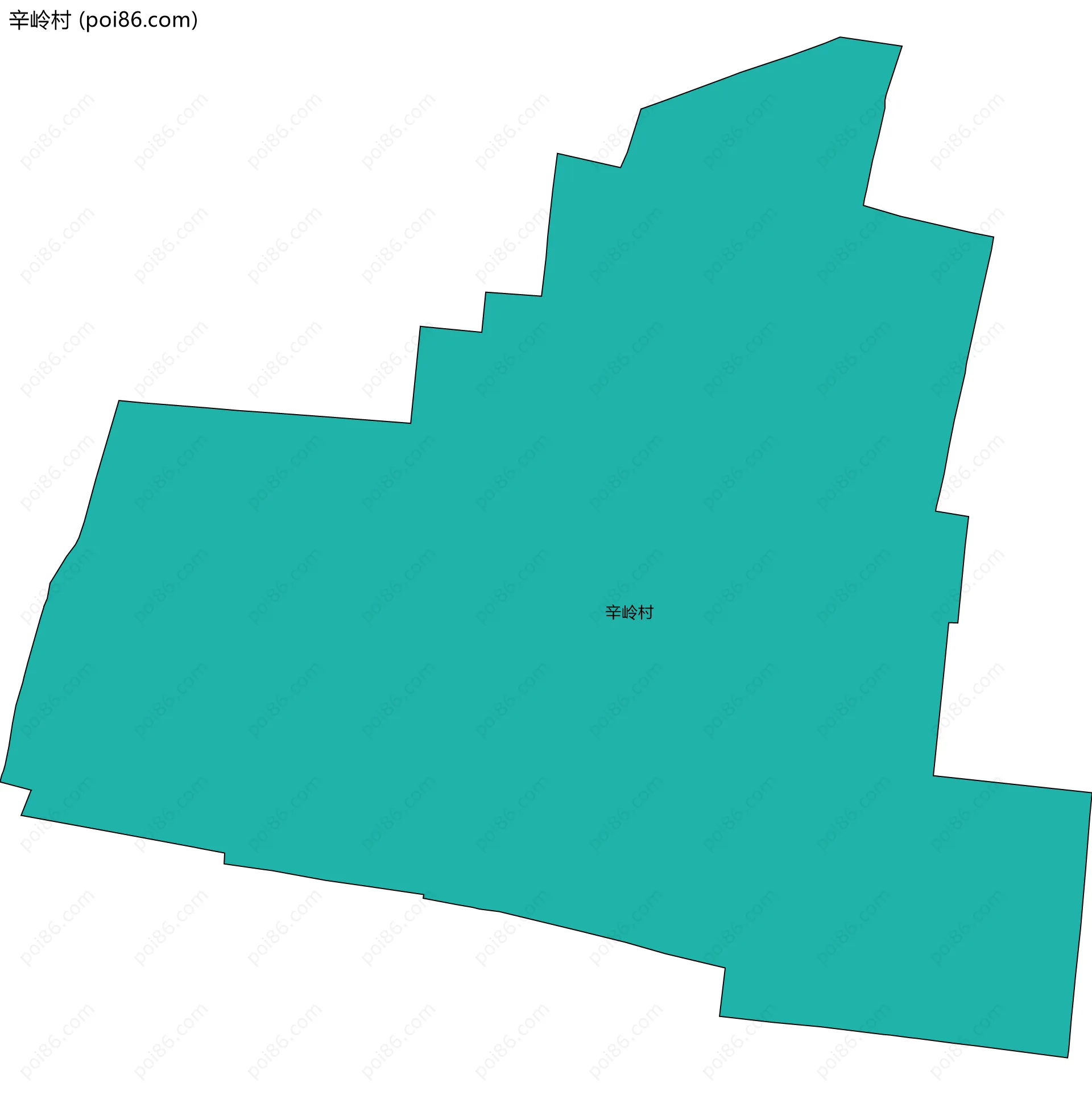 辛岭村边界地图