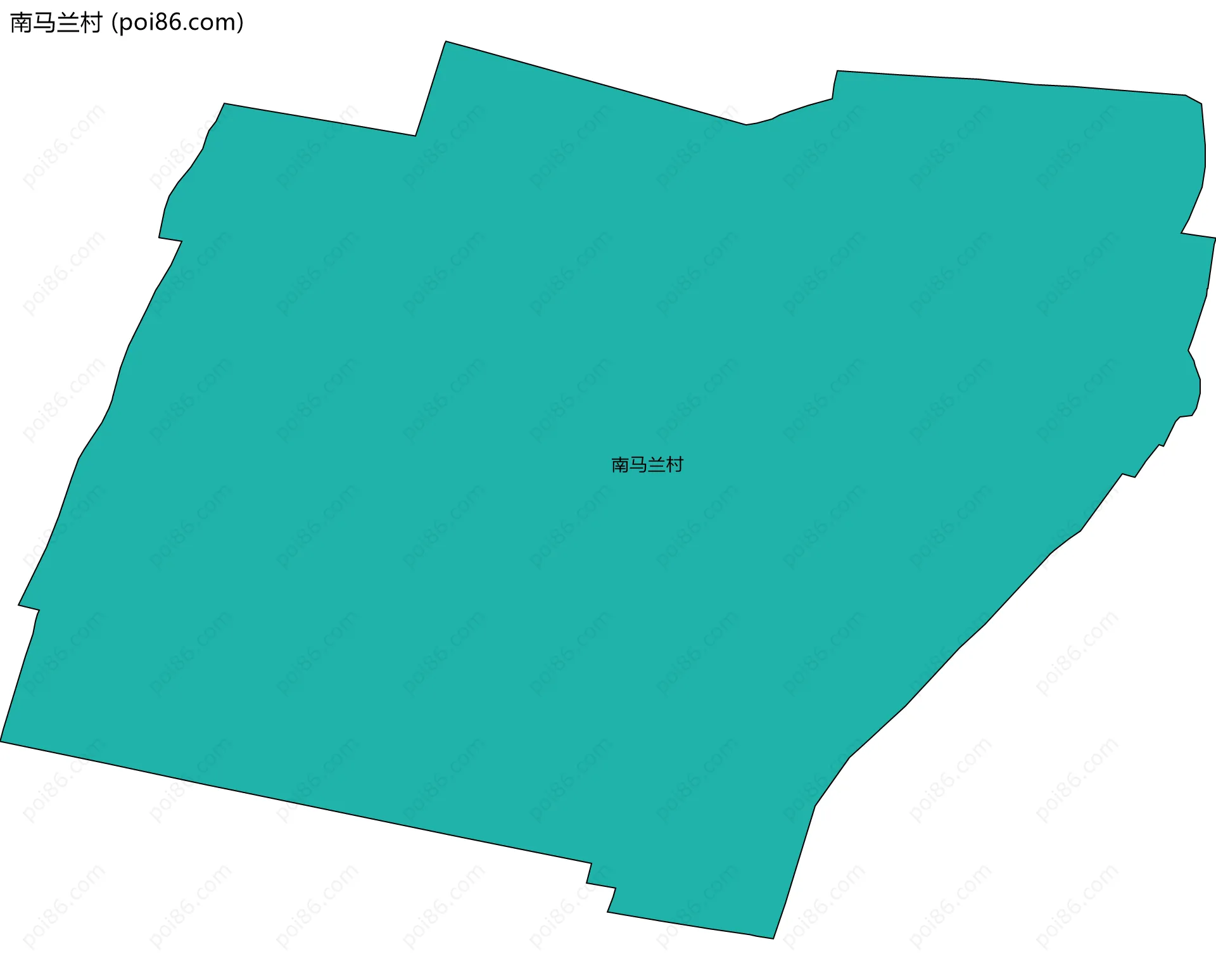 南马兰村边界地图
