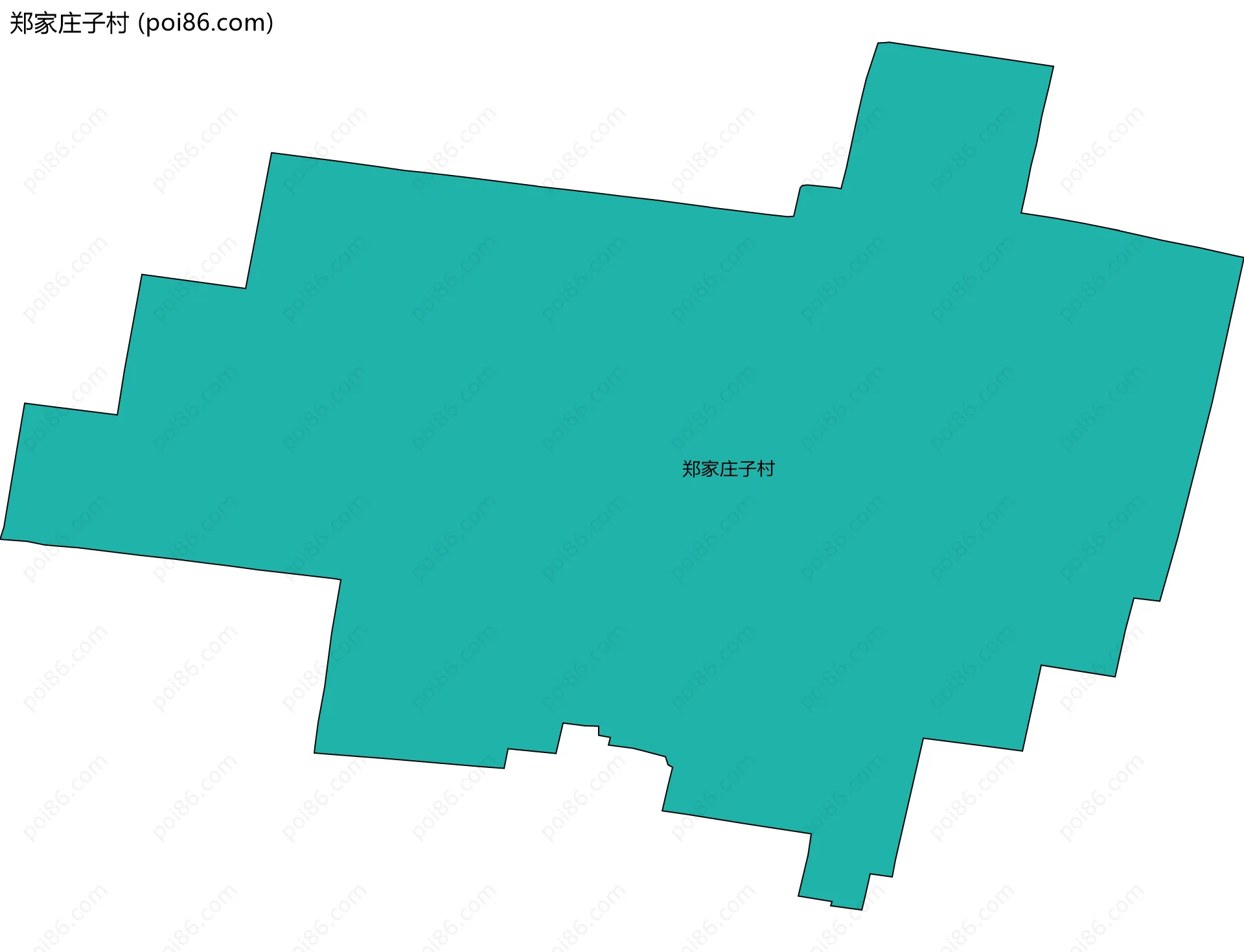 郑家庄子村边界地图