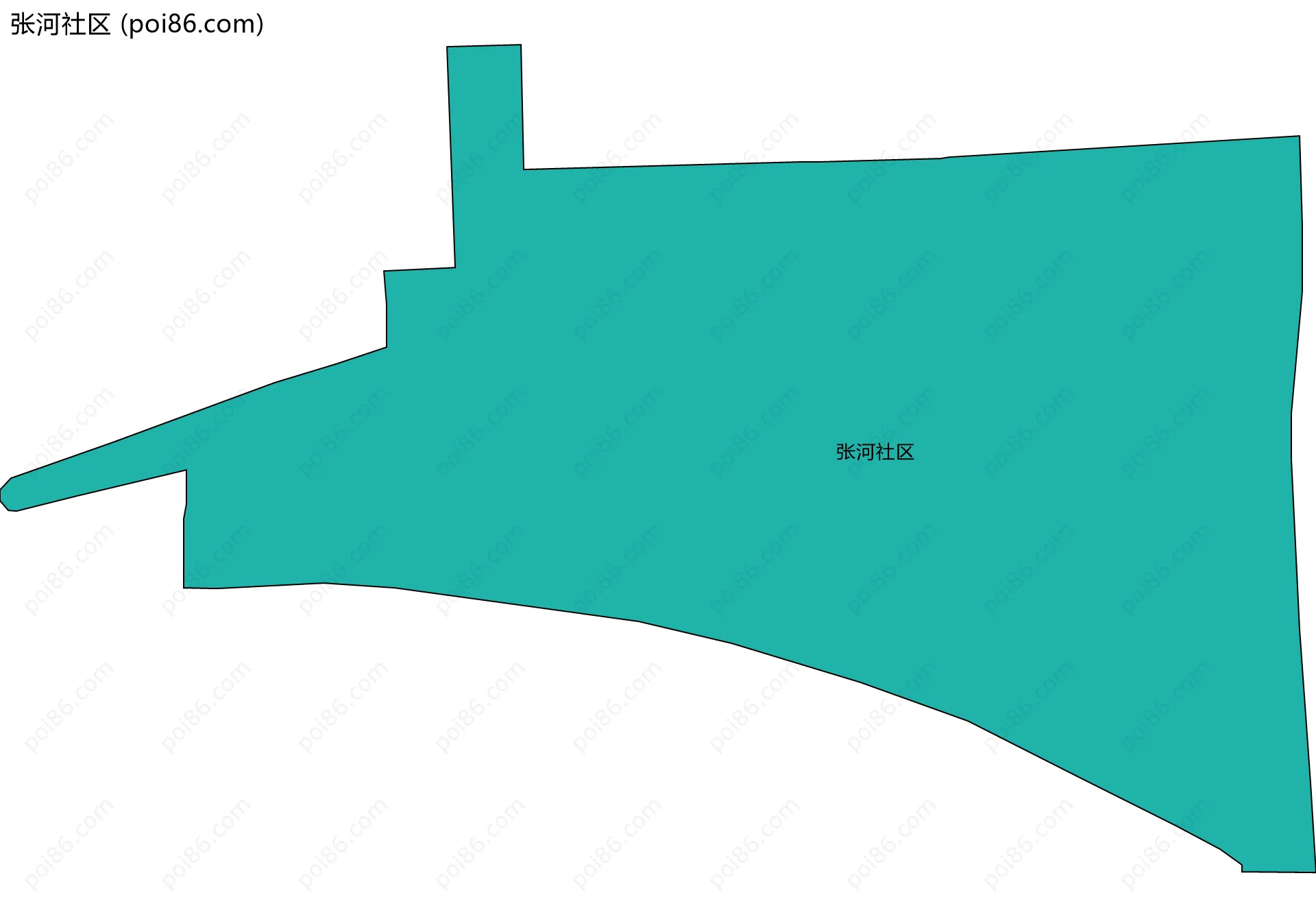 张河社区边界地图