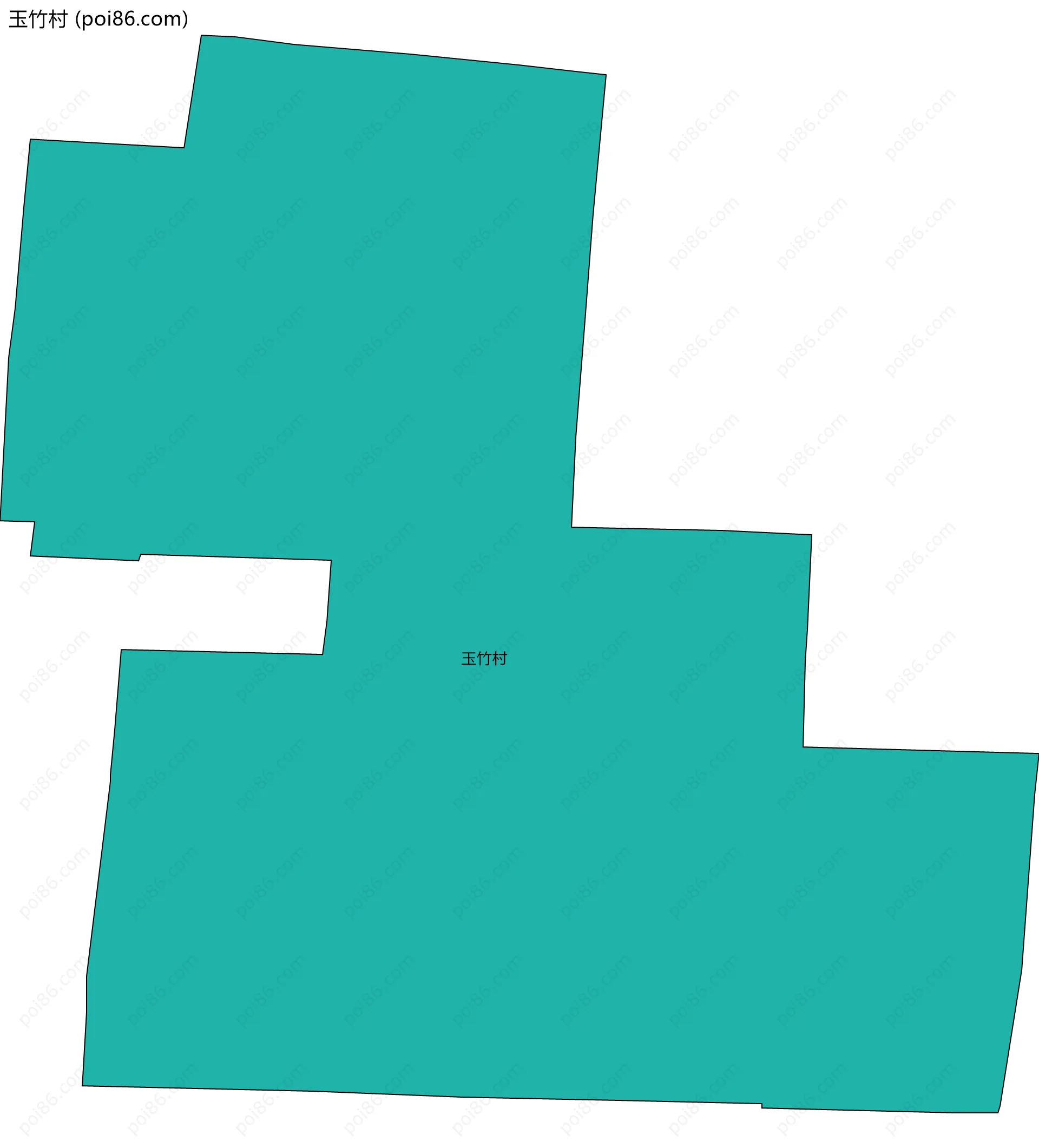 玉竹村边界地图