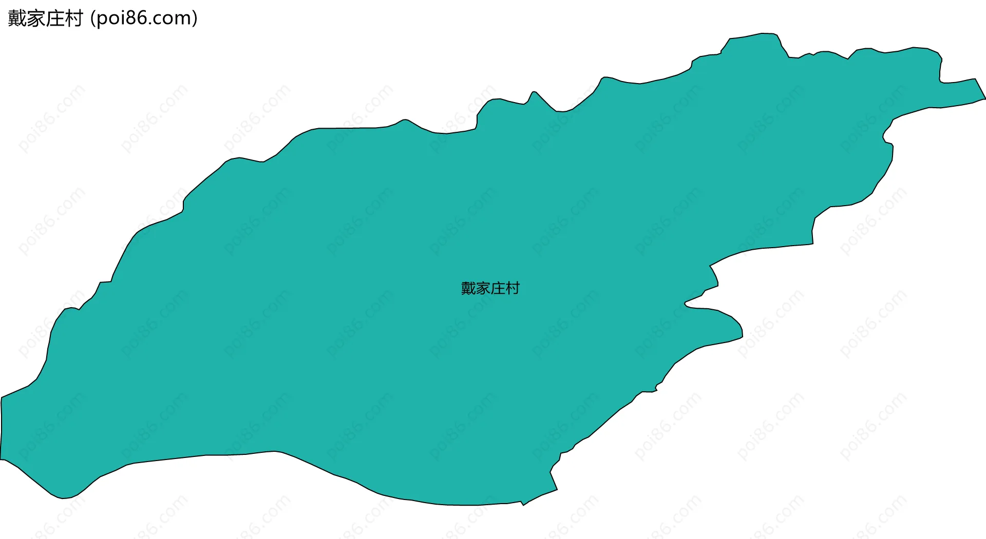 戴家庄村边界地图