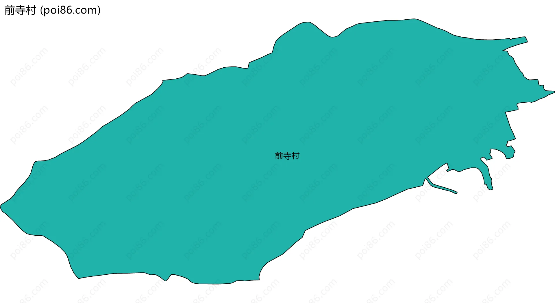 前寺村边界地图