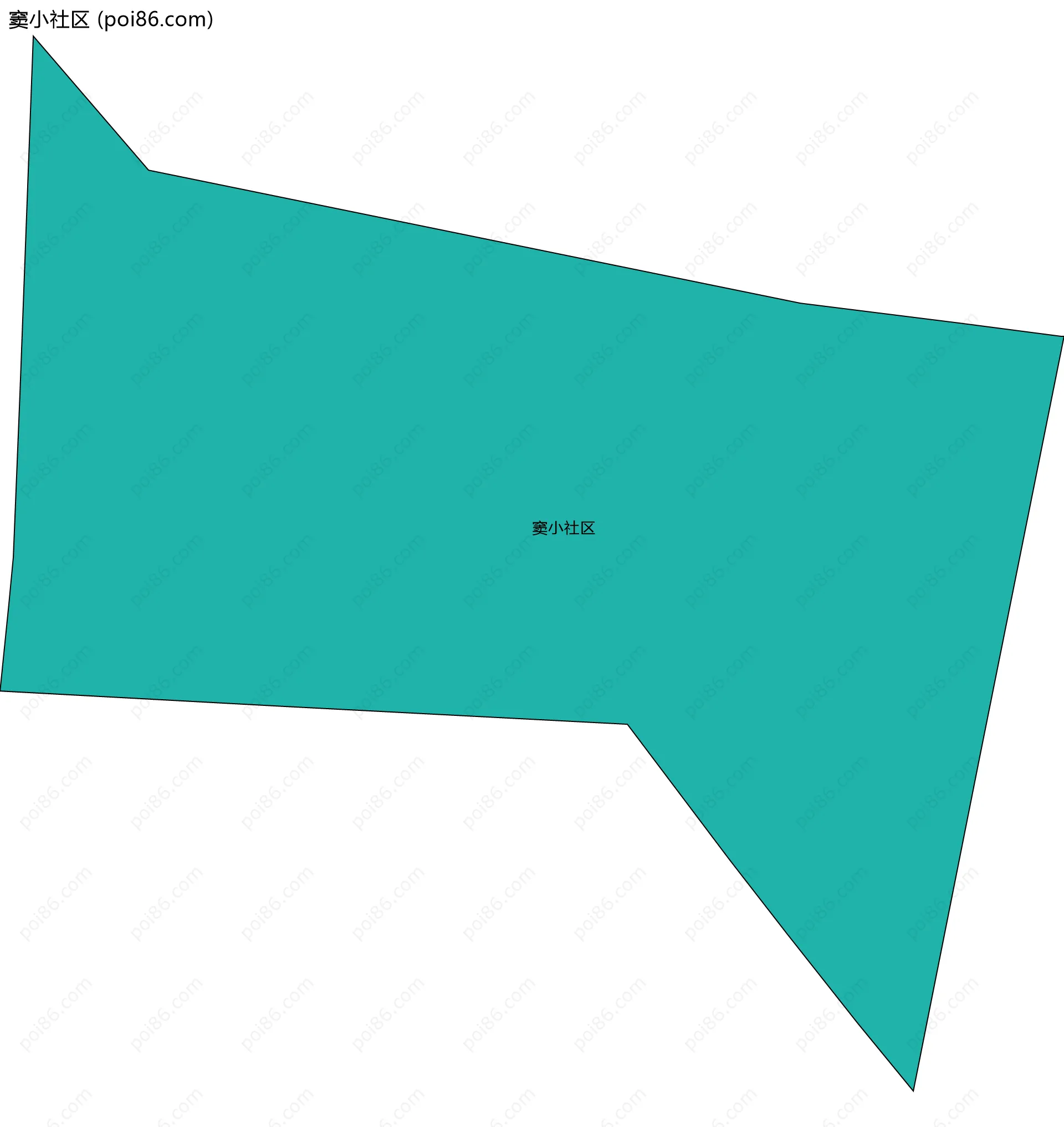 窦小社区边界地图