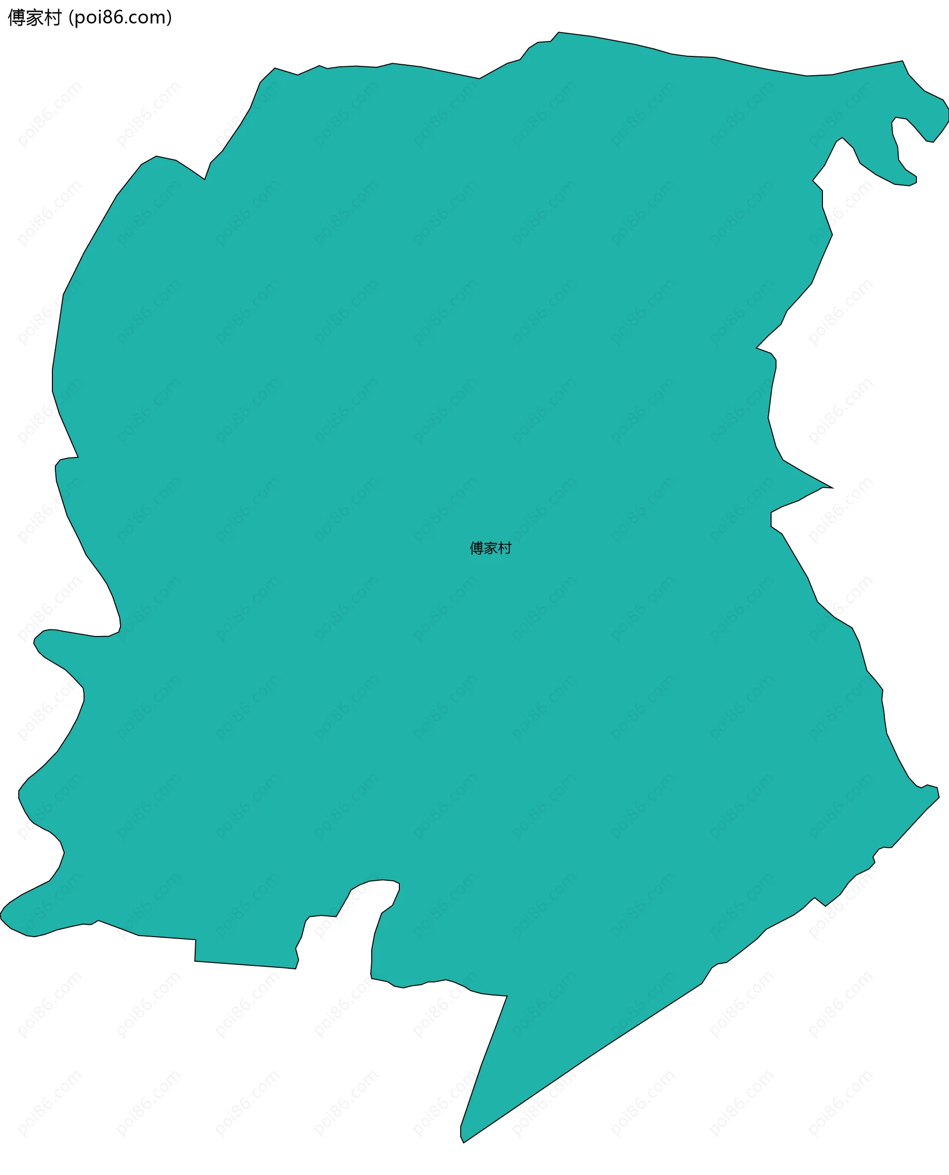 傅家村边界地图