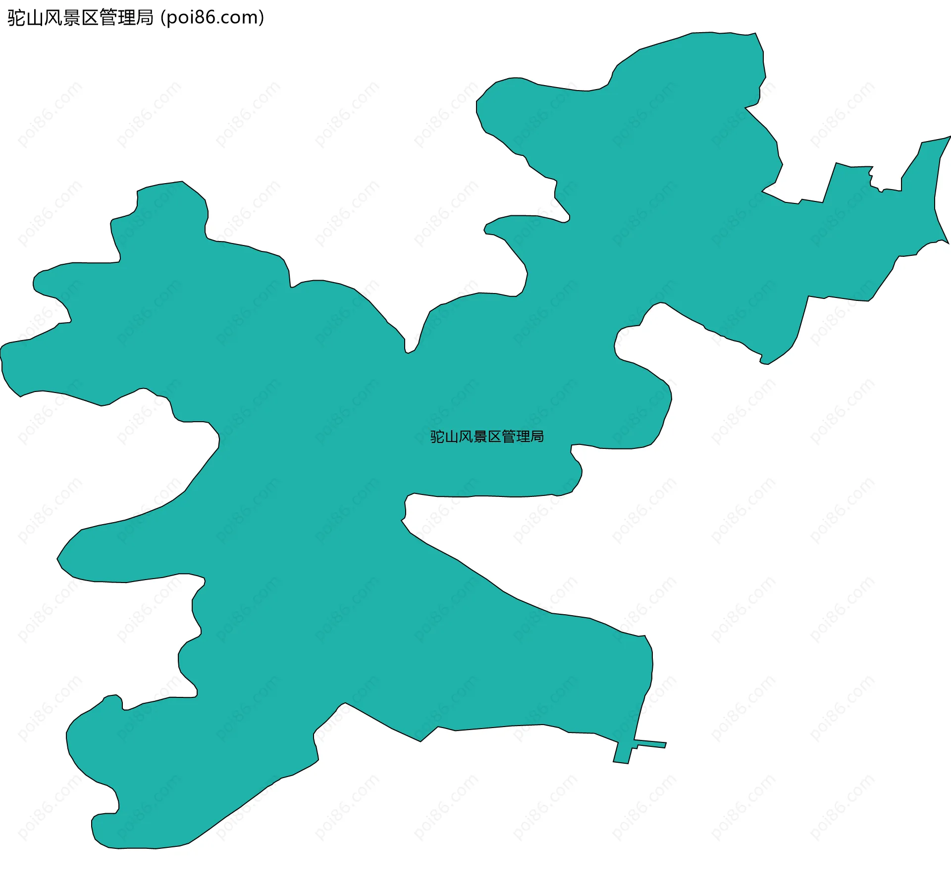 驼山风景区管理局边界地图