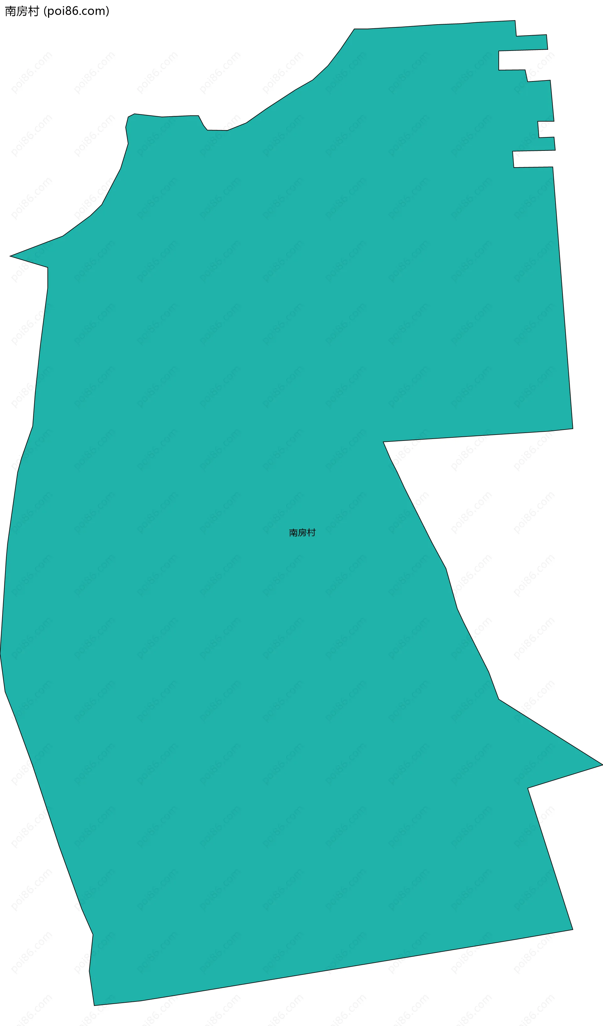 南房村边界地图