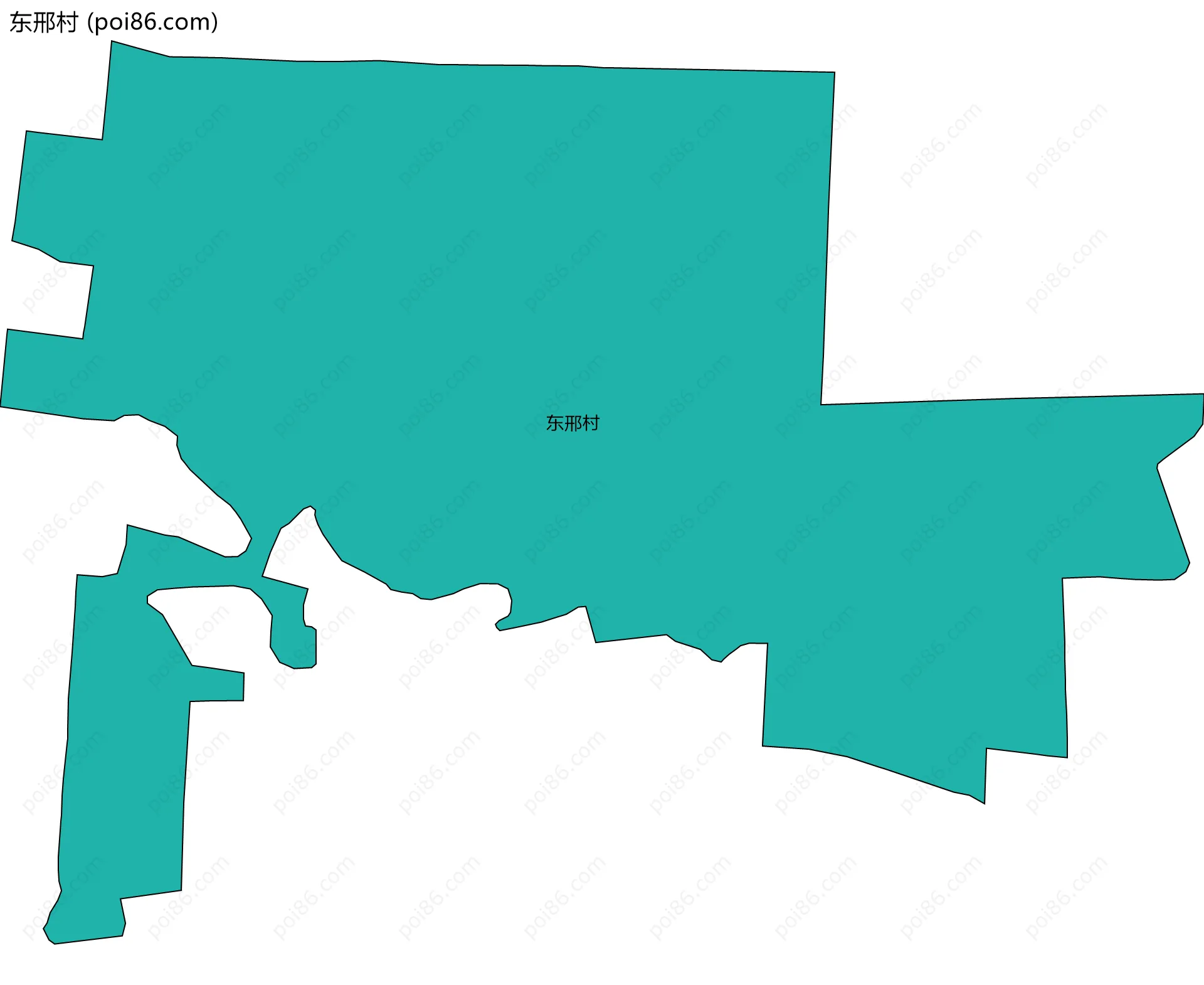东邢村边界地图