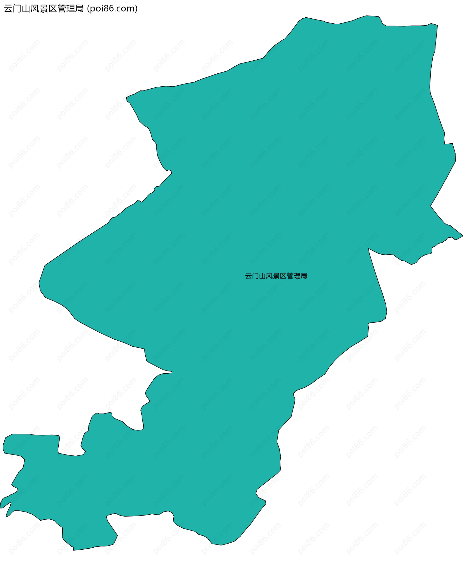 云门山风景区管理局边界地图