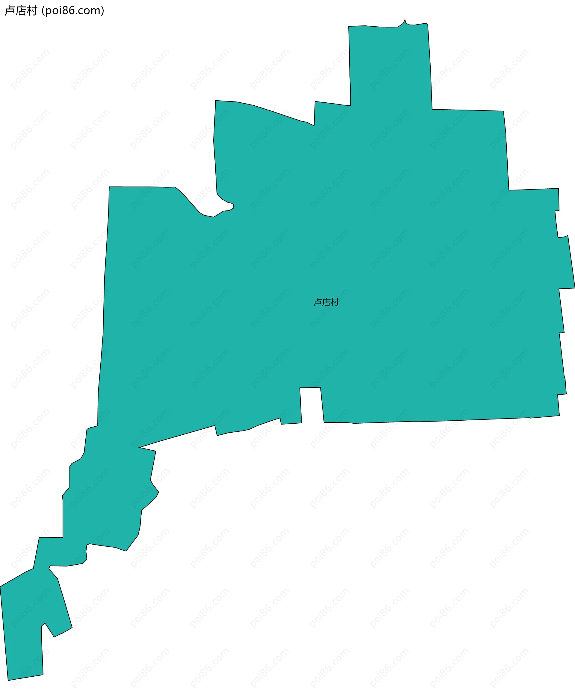 卢店村边界地图