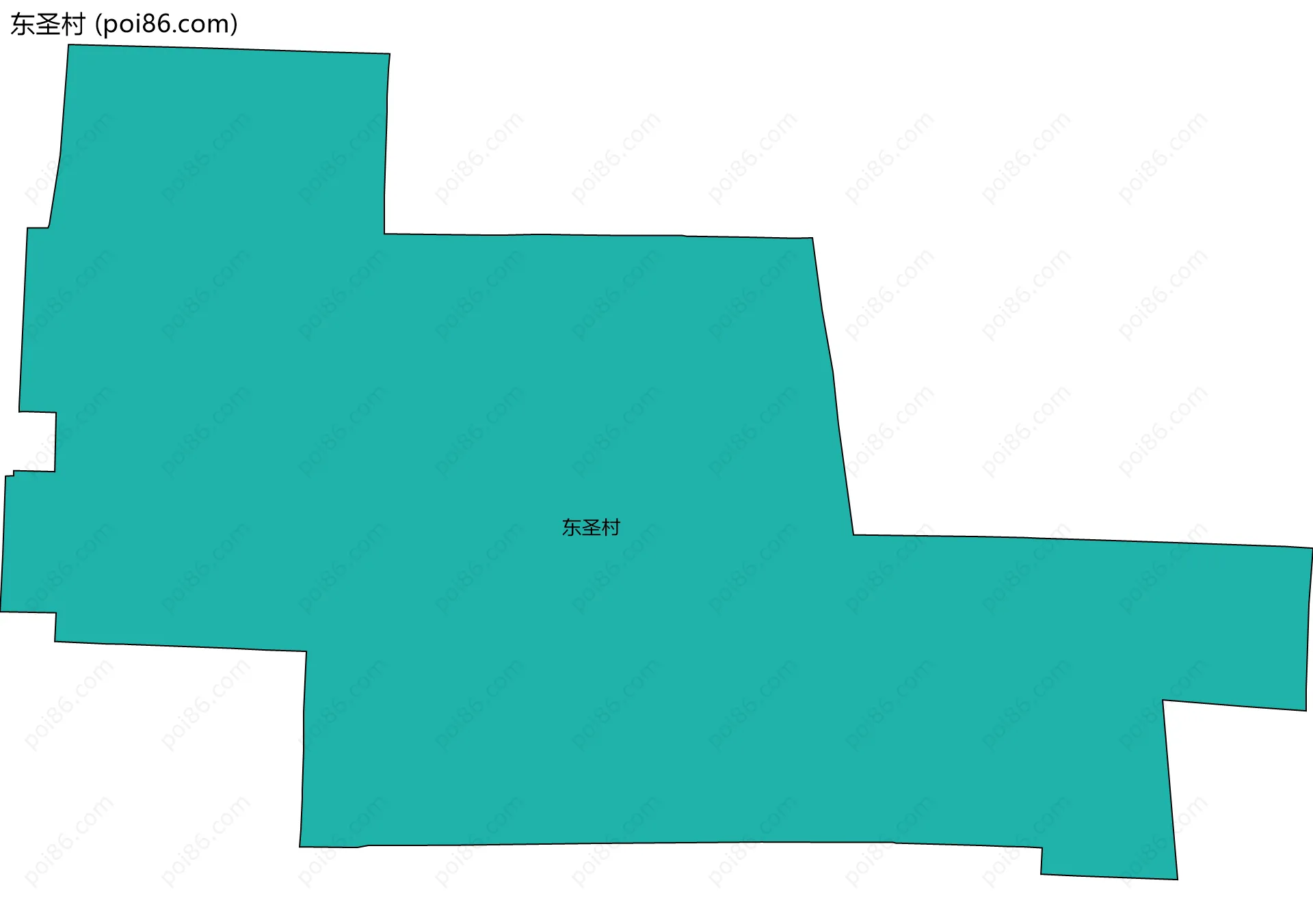 东圣村边界地图