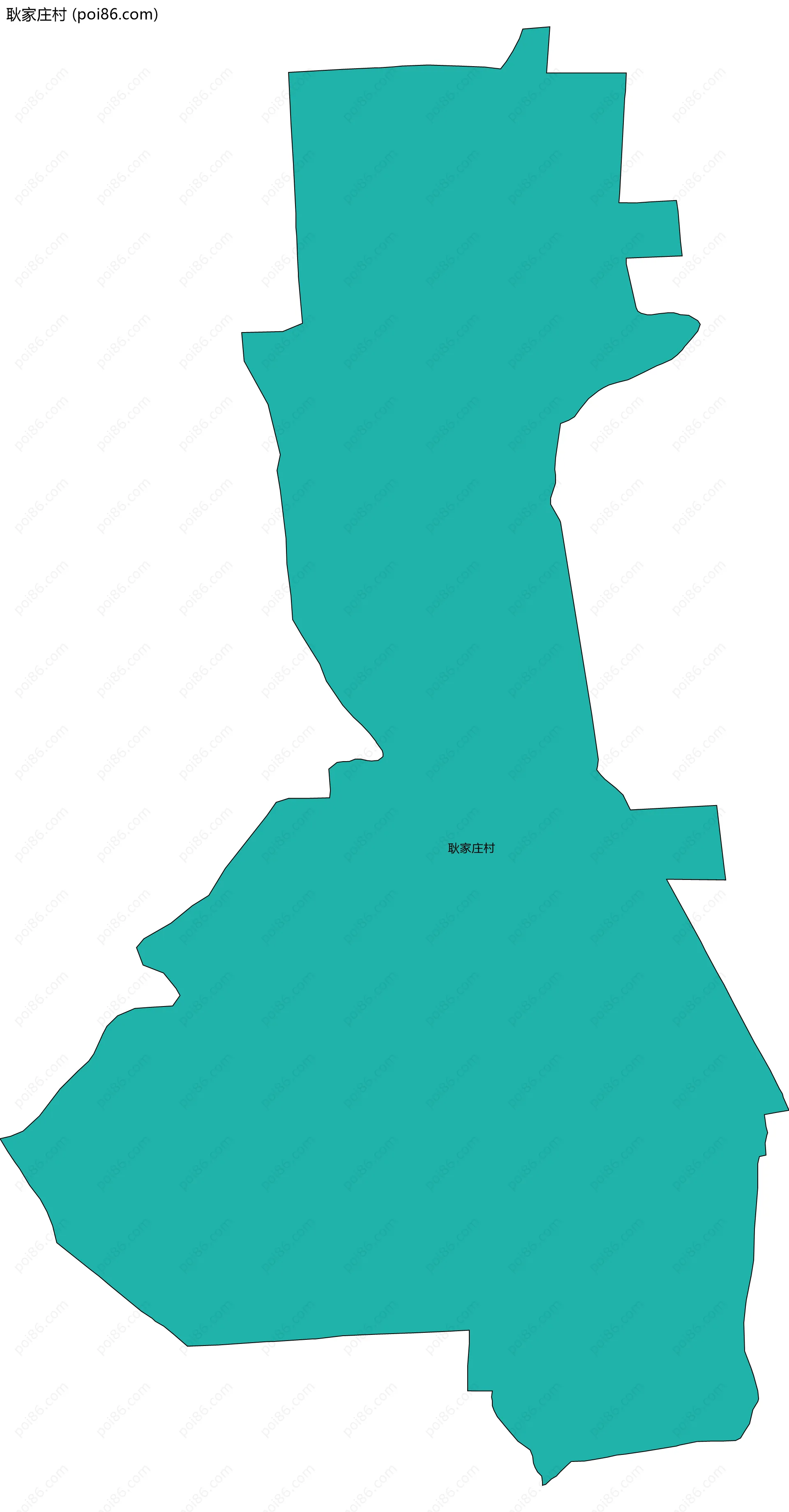 耿家庄村边界地图