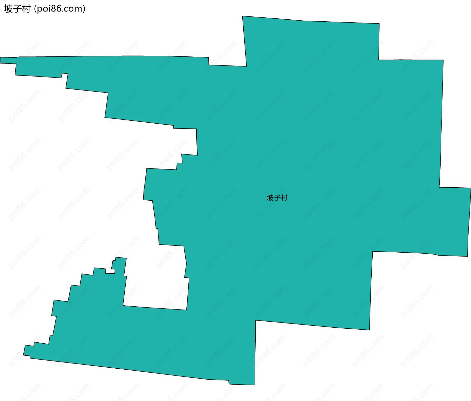 坡子村边界地图