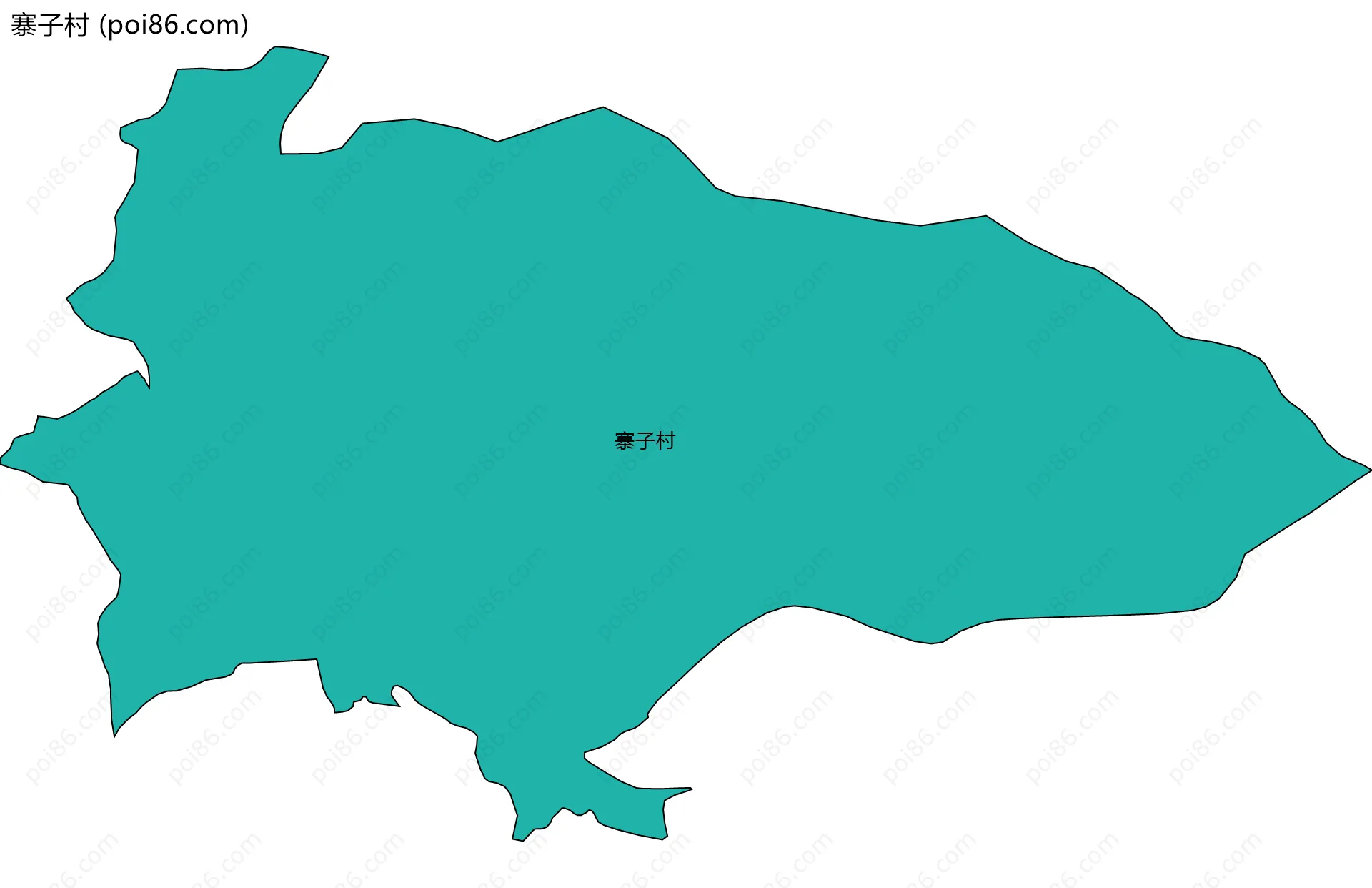 寨子村边界地图