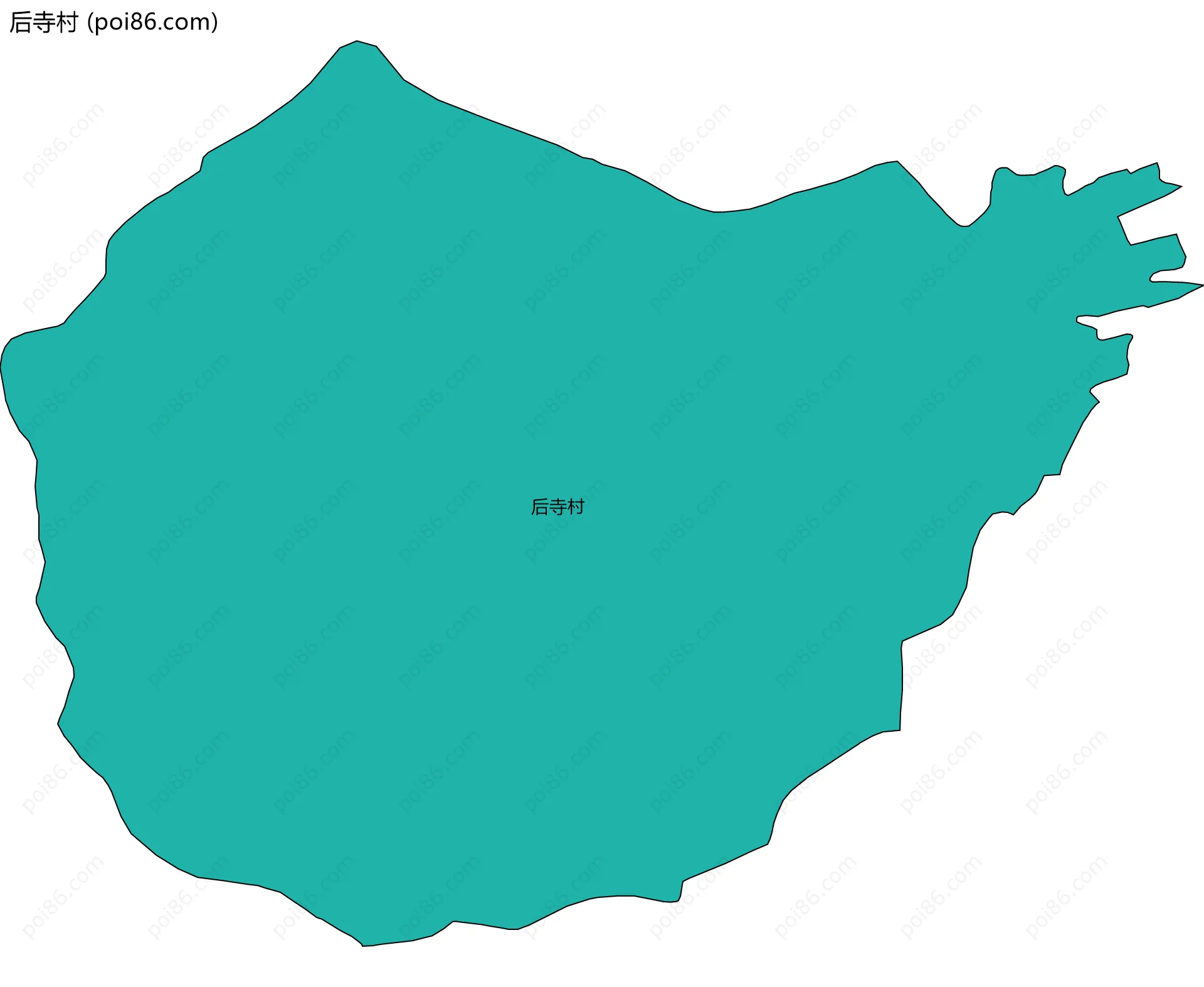 后寺村边界地图