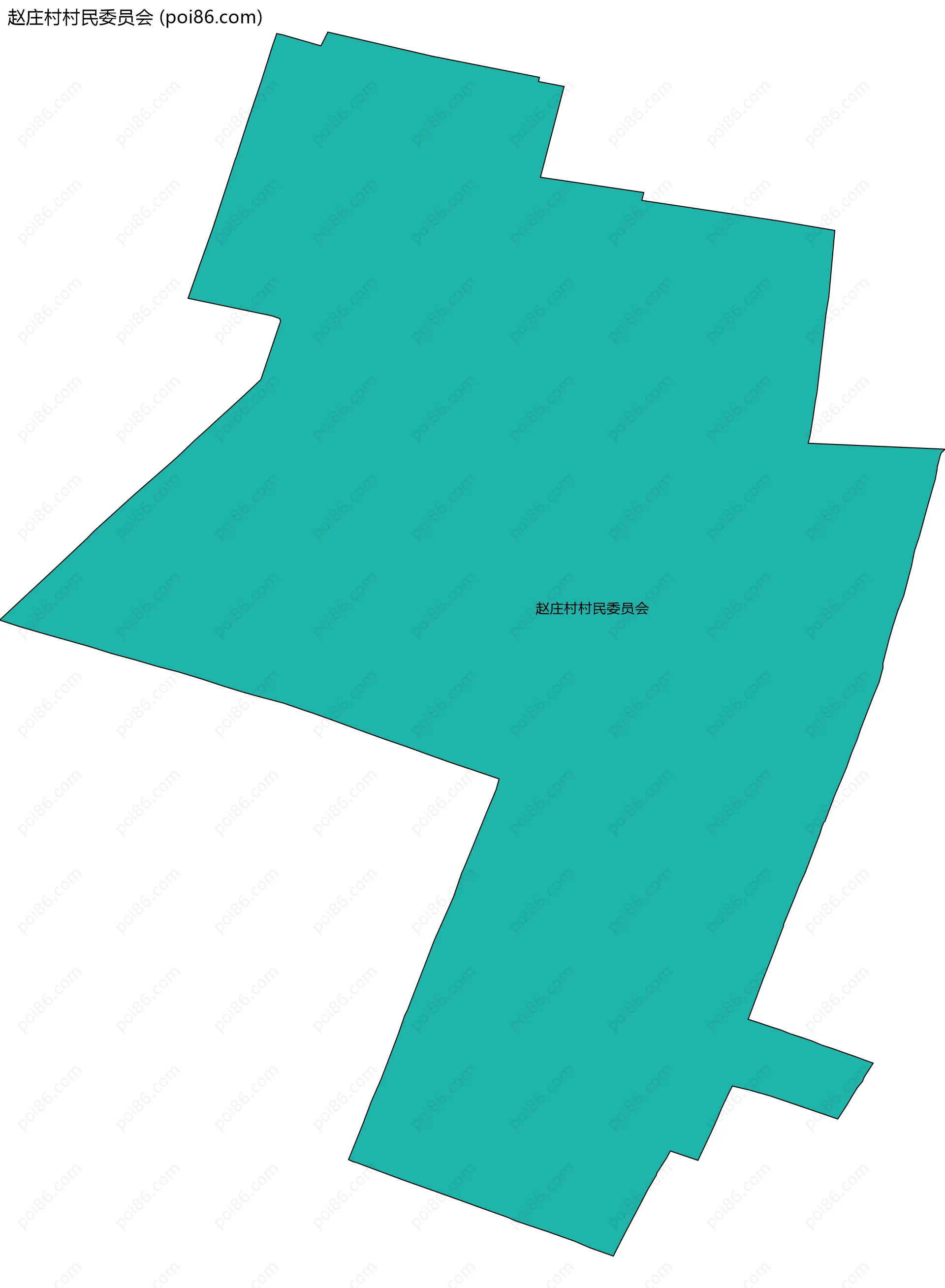 赵庄村村民委员会边界地图