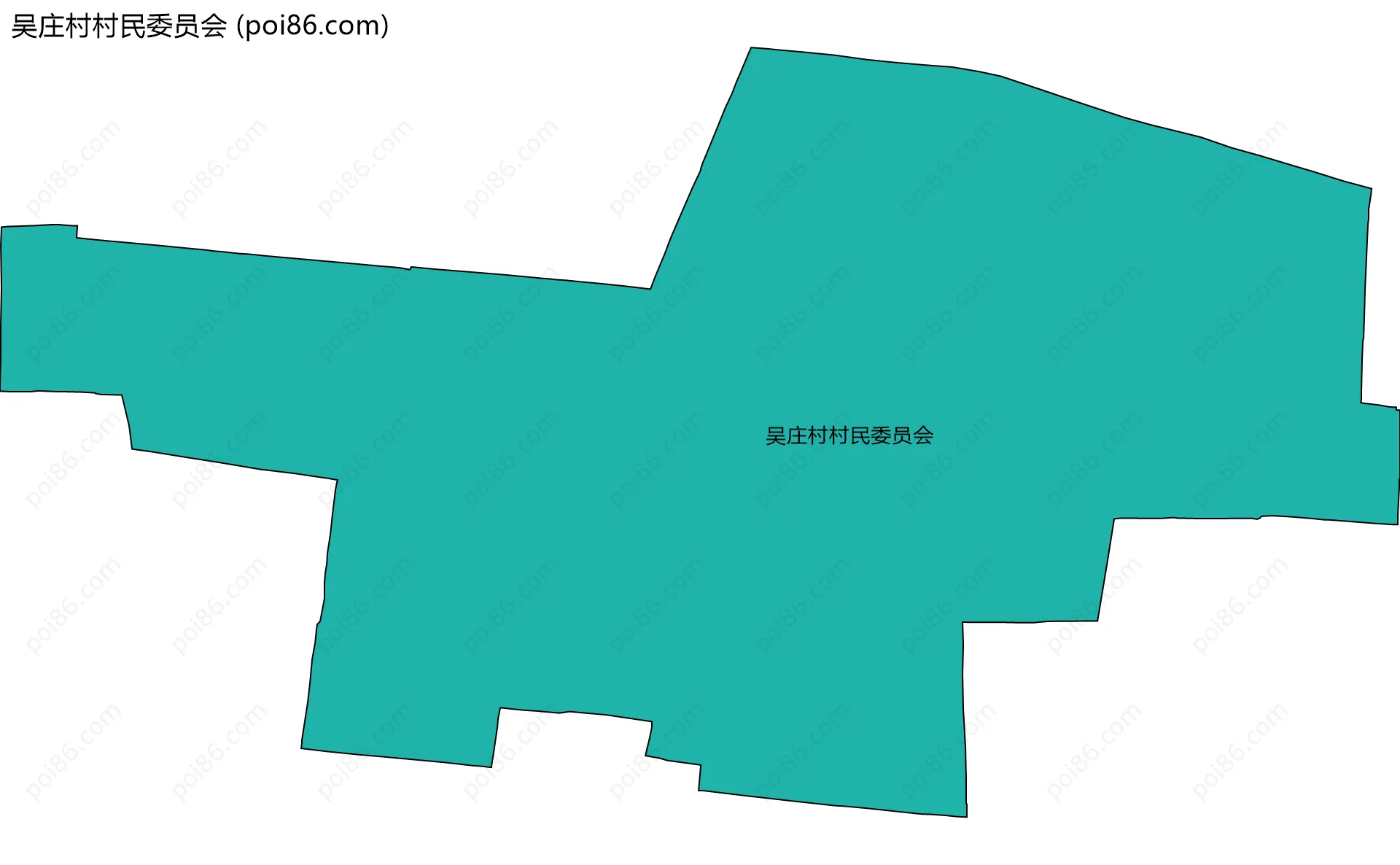 吴庄村村民委员会边界地图
