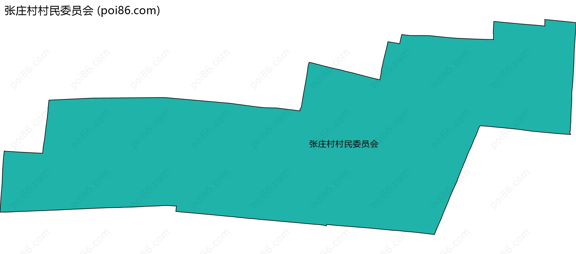 张庄村村民委员会边界地图