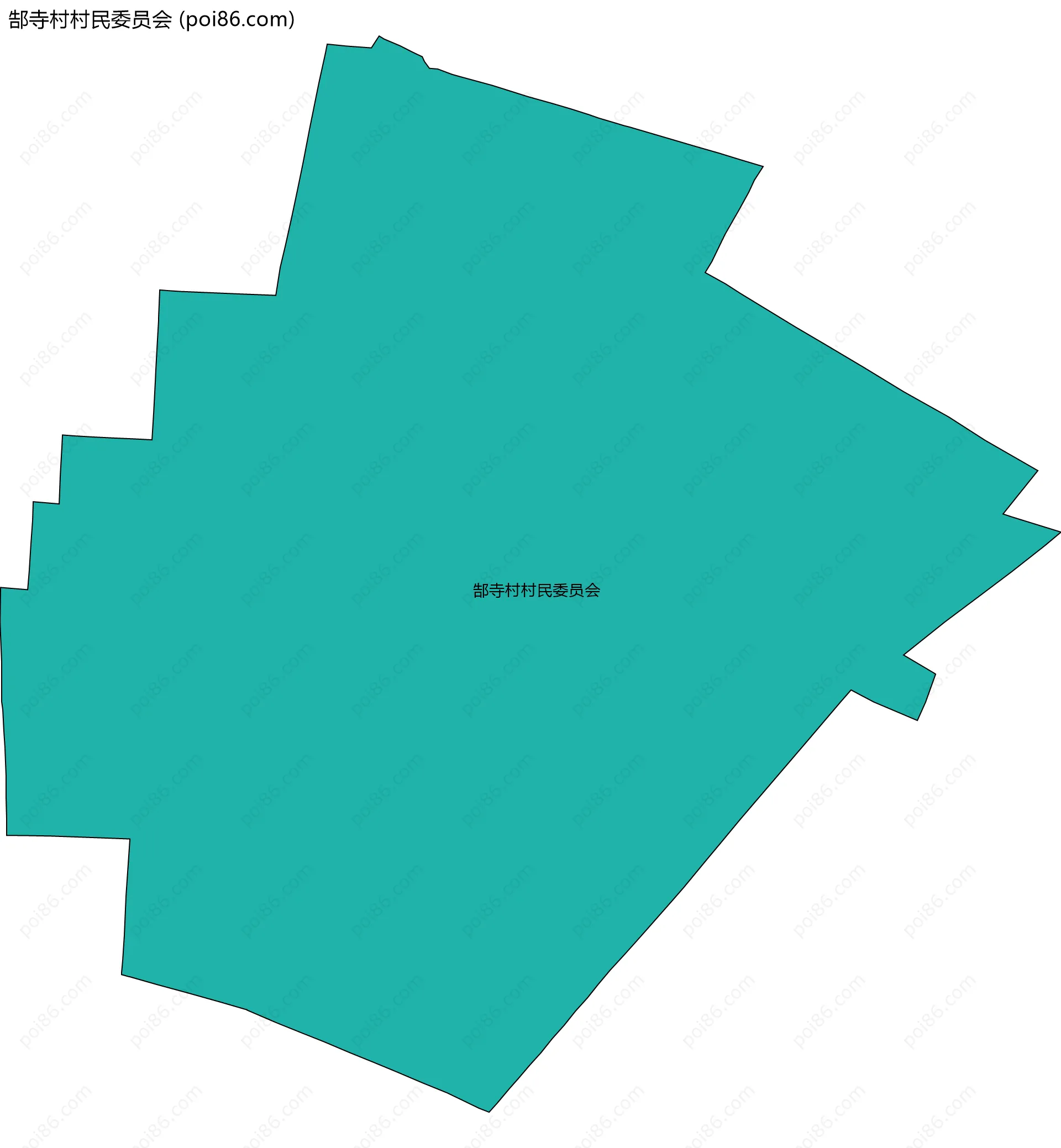 郜寺村村民委员会边界地图