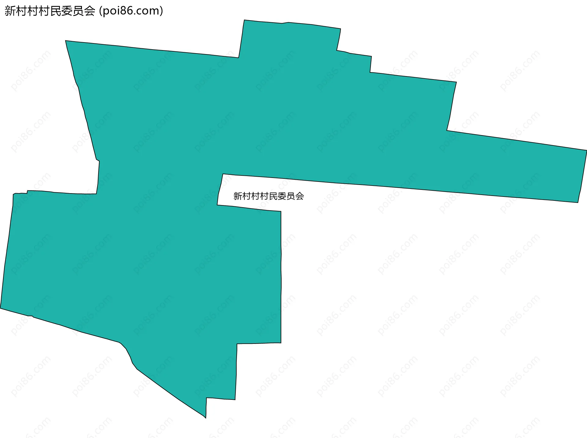 新村村村民委员会边界地图