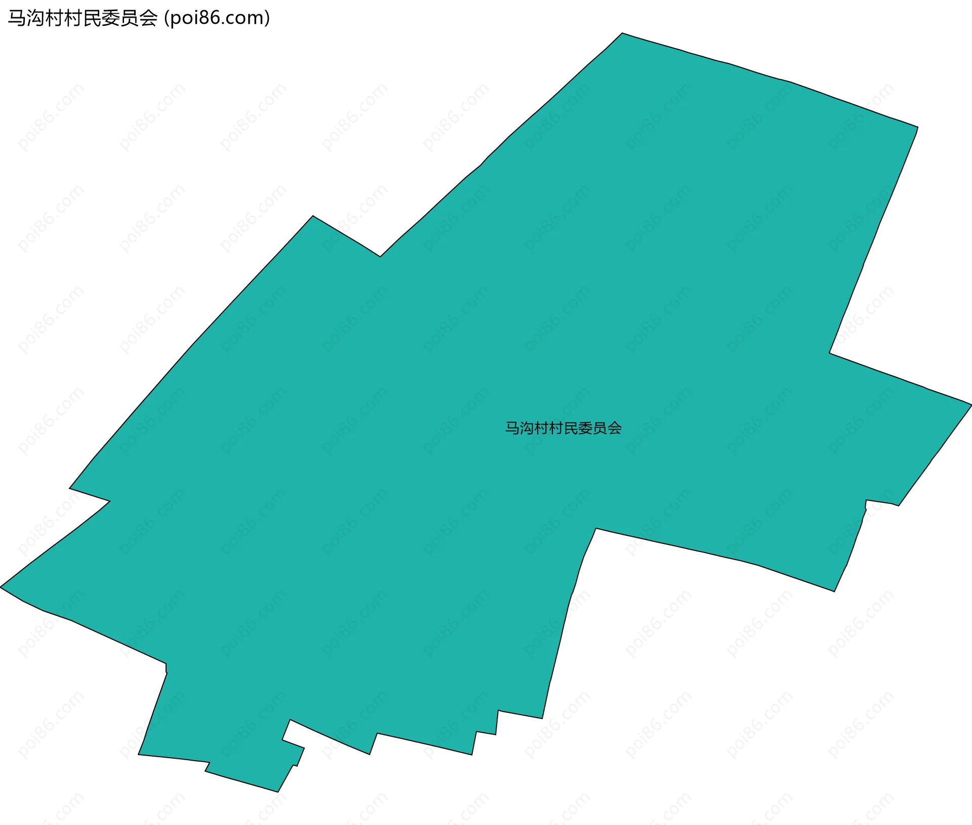 马沟村村民委员会边界地图