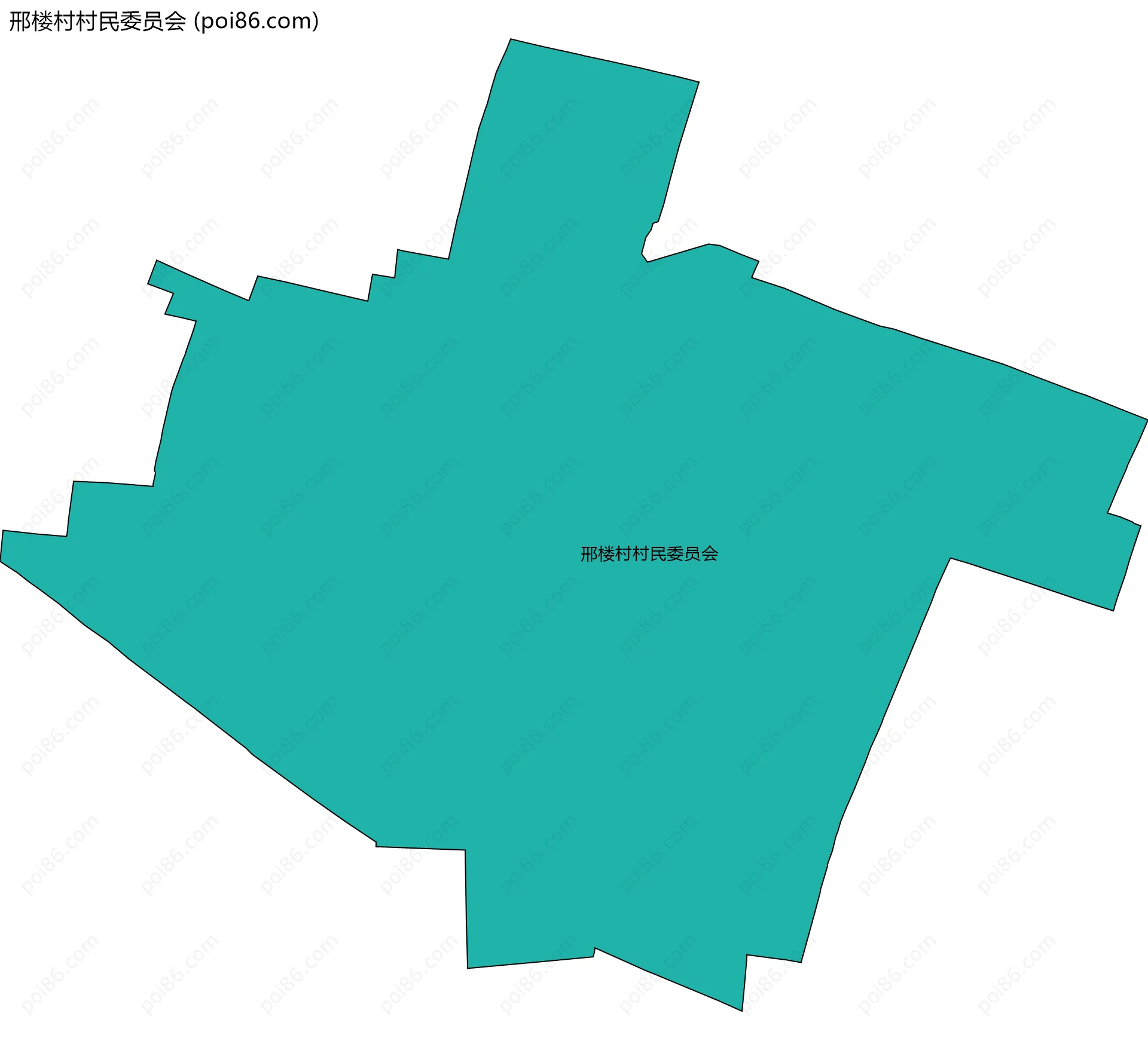邢楼村村民委员会边界地图