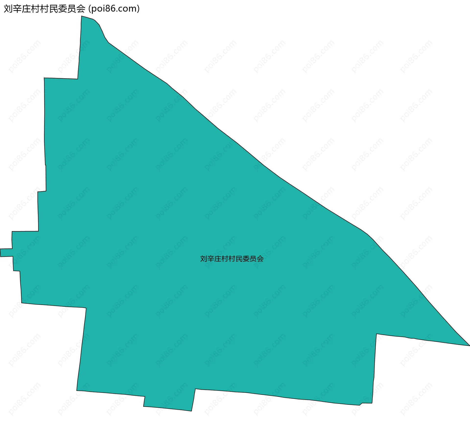 刘辛庄村村民委员会边界地图