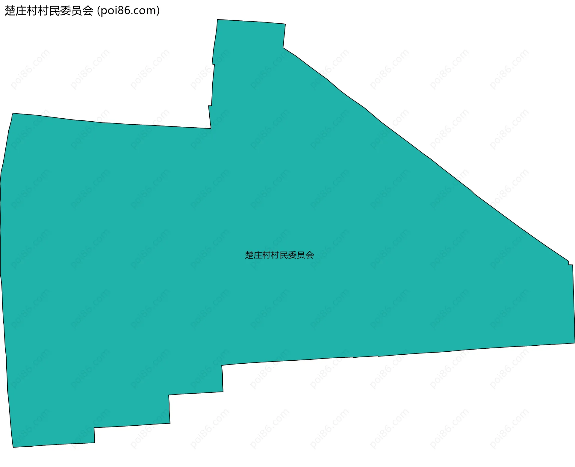 楚庄村村民委员会边界地图