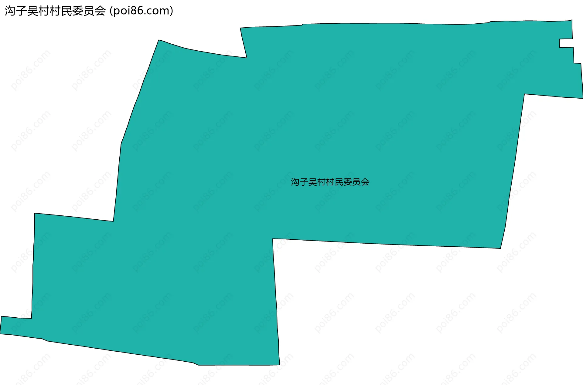 沟子吴村村民委员会边界地图