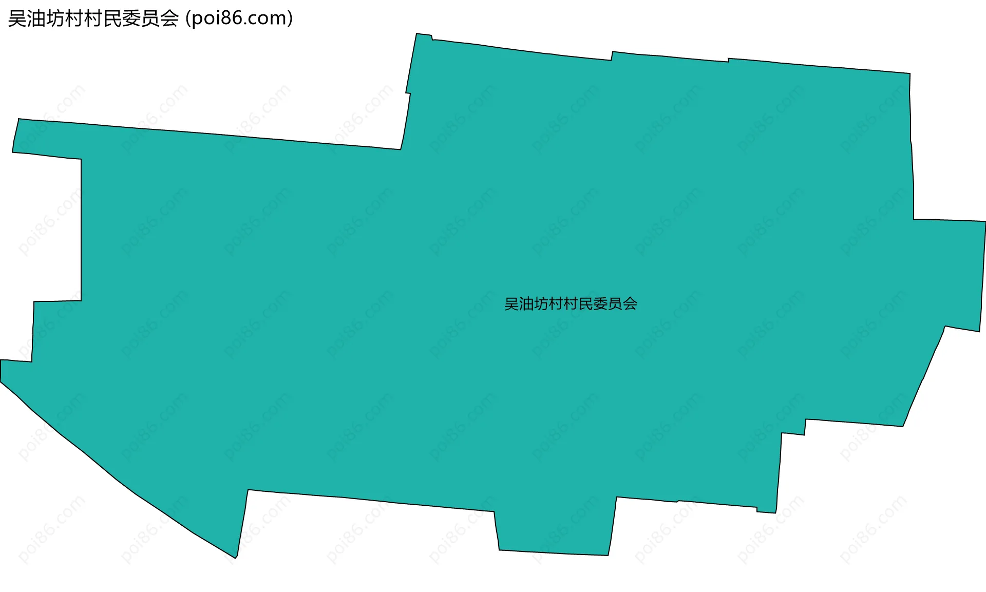 吴油坊村村民委员会边界地图